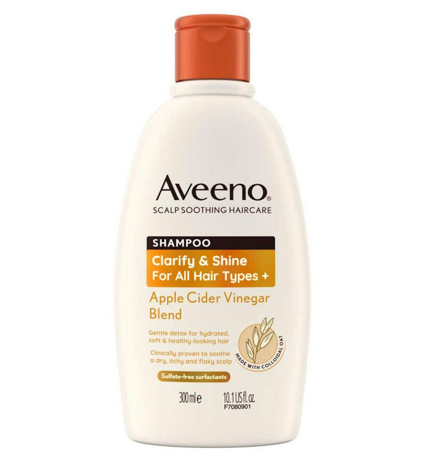 Aveeno Haircare Clarify and Shine+ Apple Cider Vinegar Shampoo