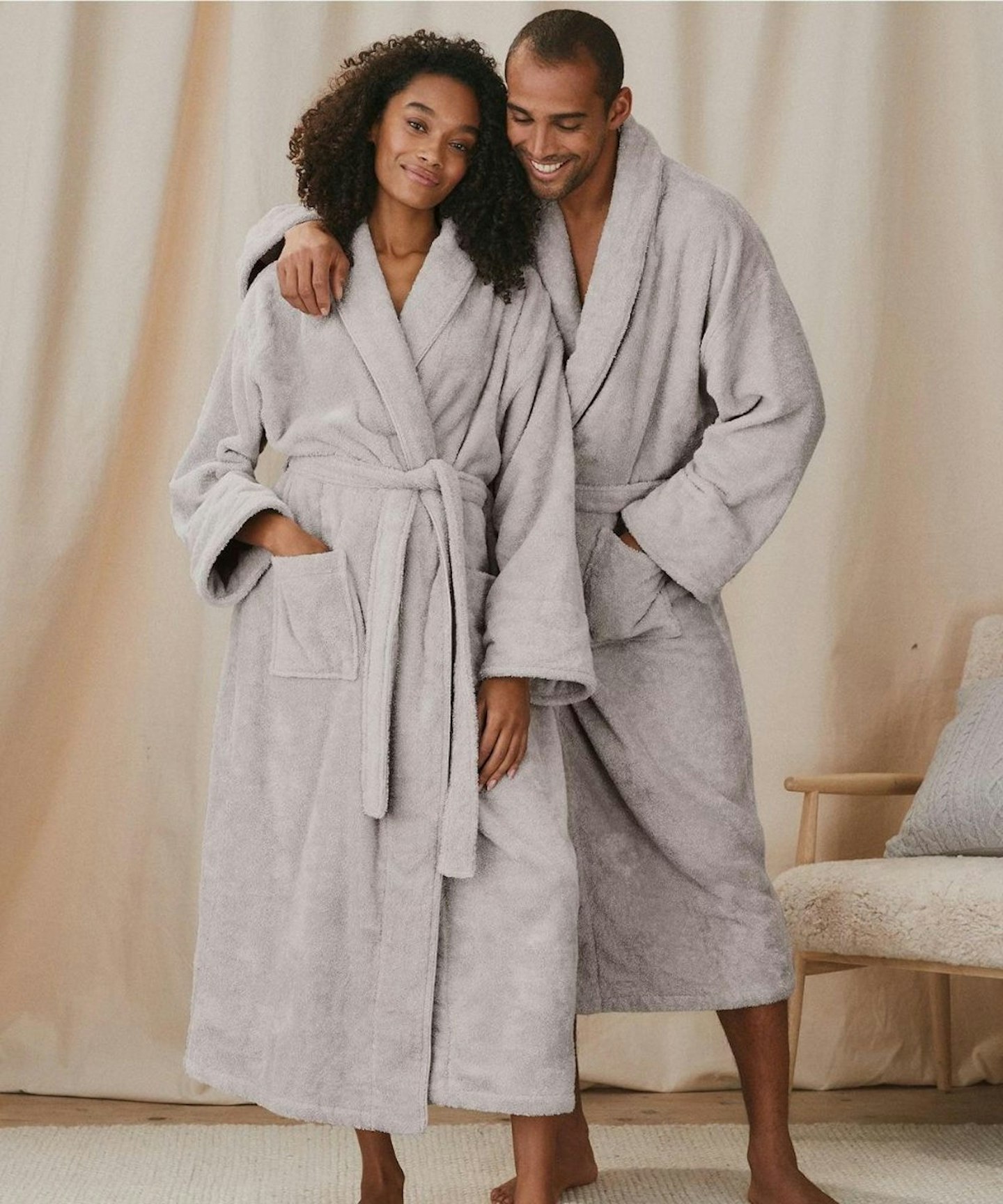 The White Company Unisex Cotton Classic Robe