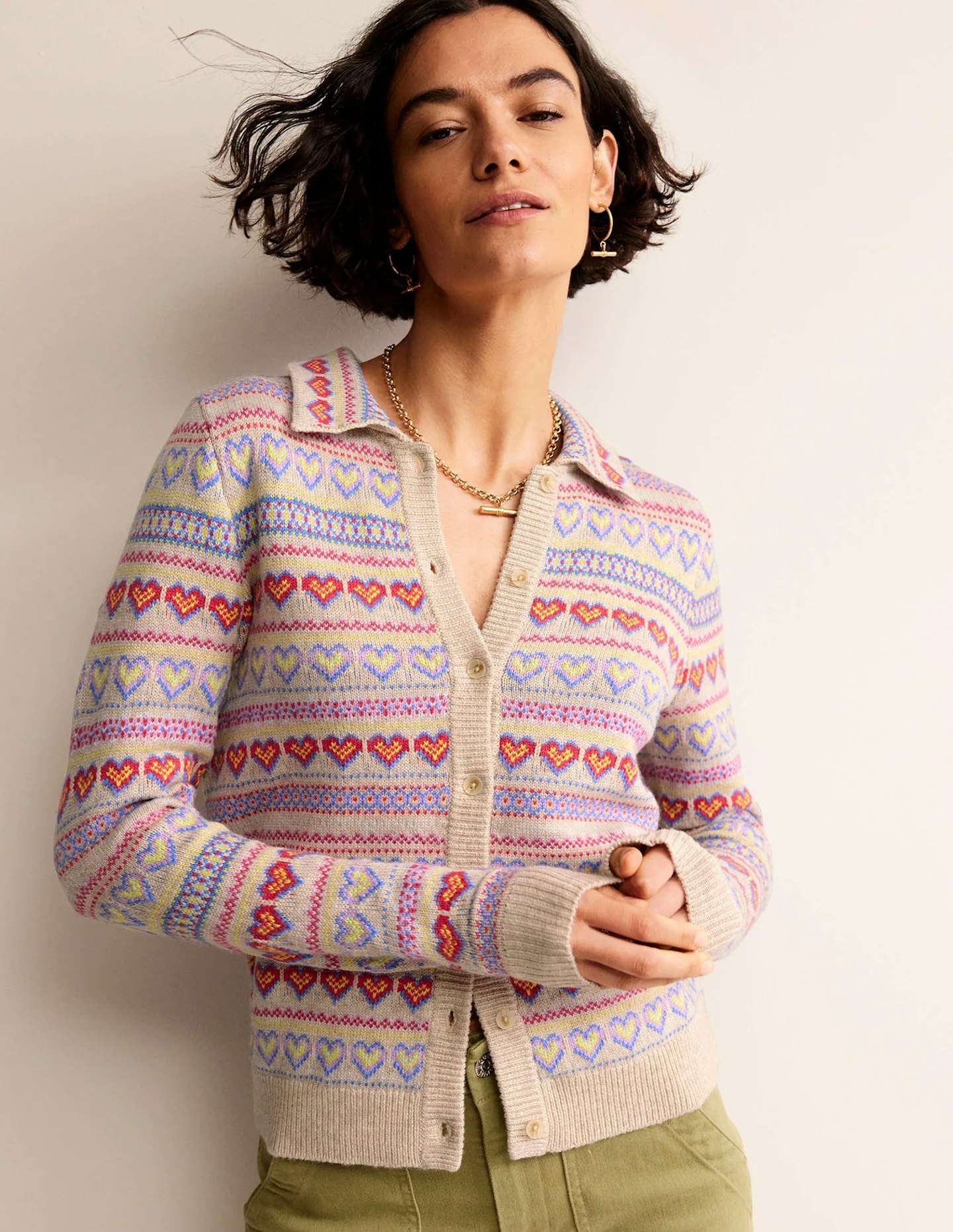 Eliza Heart Fair Isle Cardigan