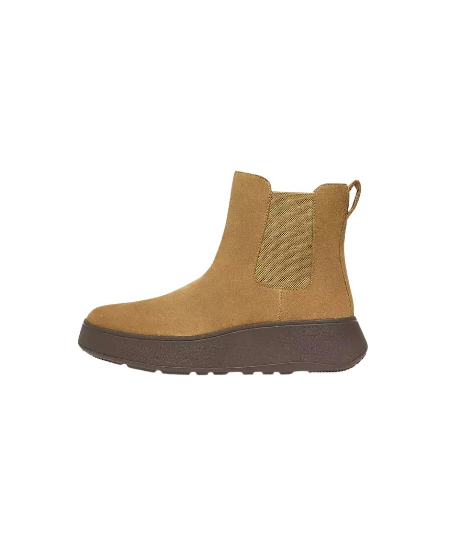 FitFlop, F-MODE Suede Flatform Chelsea Boots