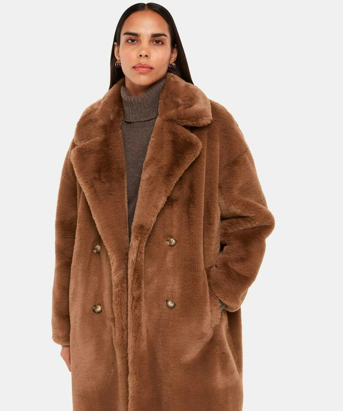 xTeddy Faux Fur Coat, Whistles