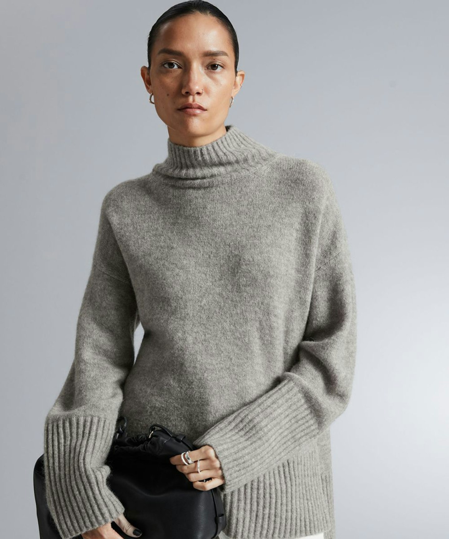 Mock Neck Knit Jumper, +otherstories