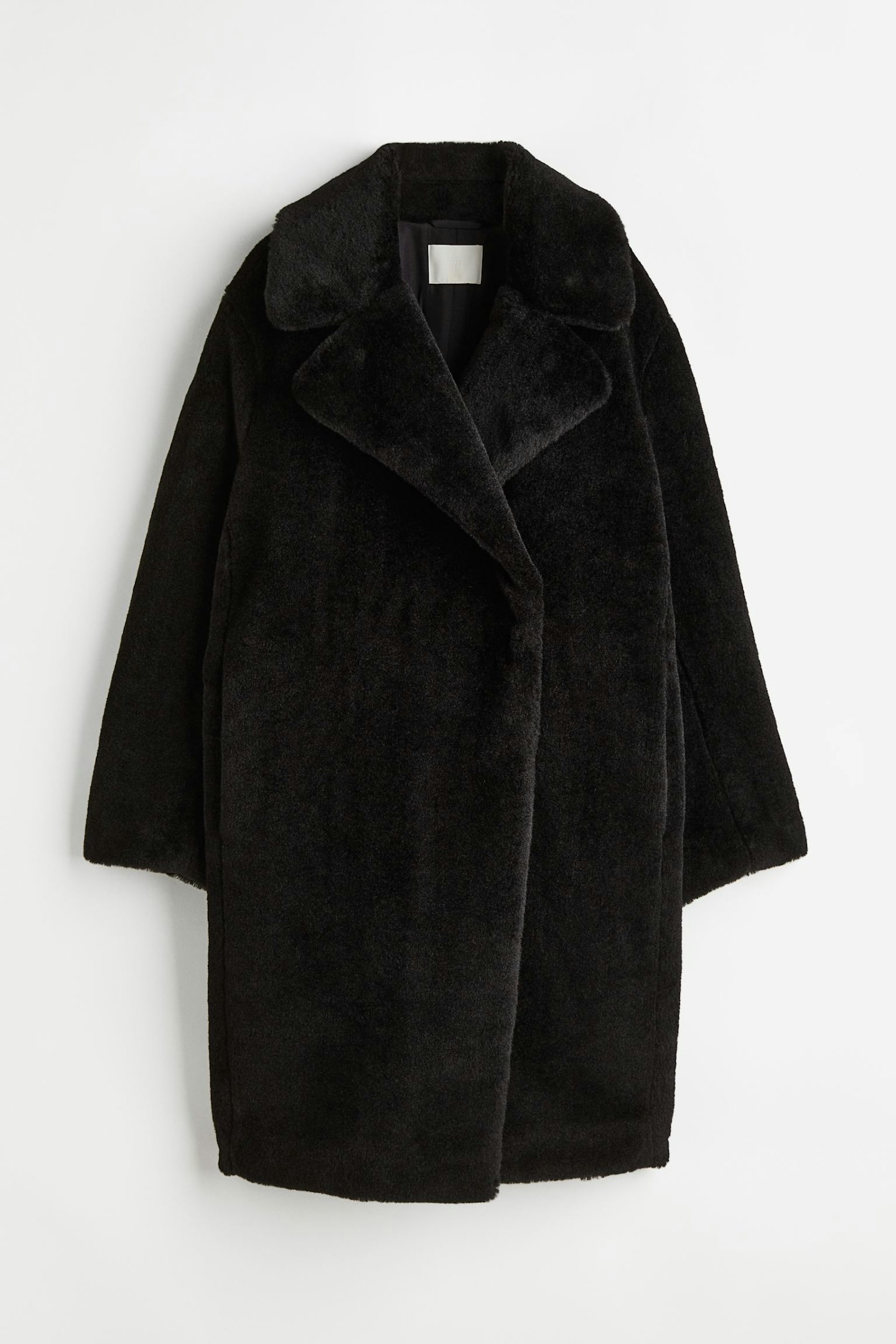 H&M faux fur jacket selena gomez