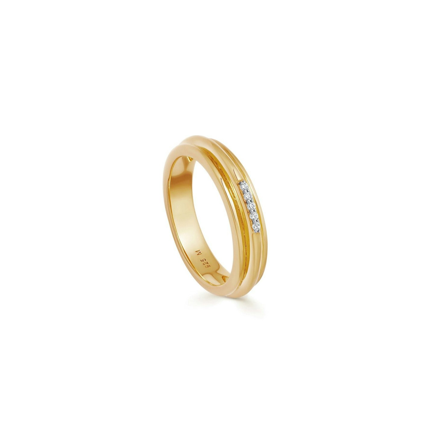 Missoma, Lucy Williams Gold Pave Ridge Ring