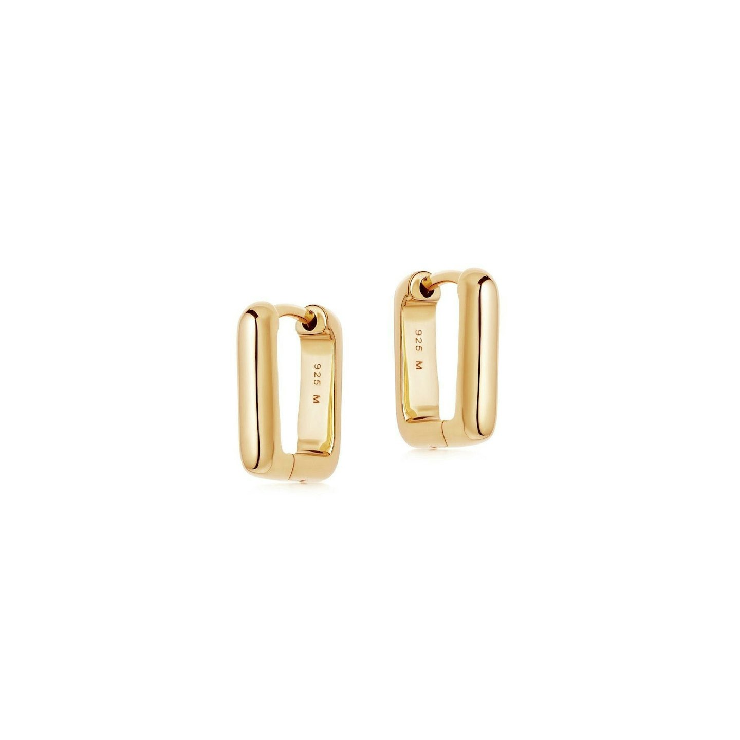 Missoma, Gold Mini Plain Ovate Huggies