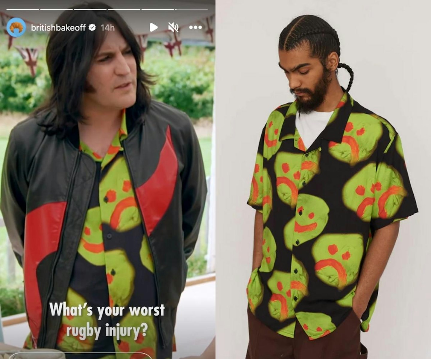 Episode 9 Original: Noel's Neon Face Shirt