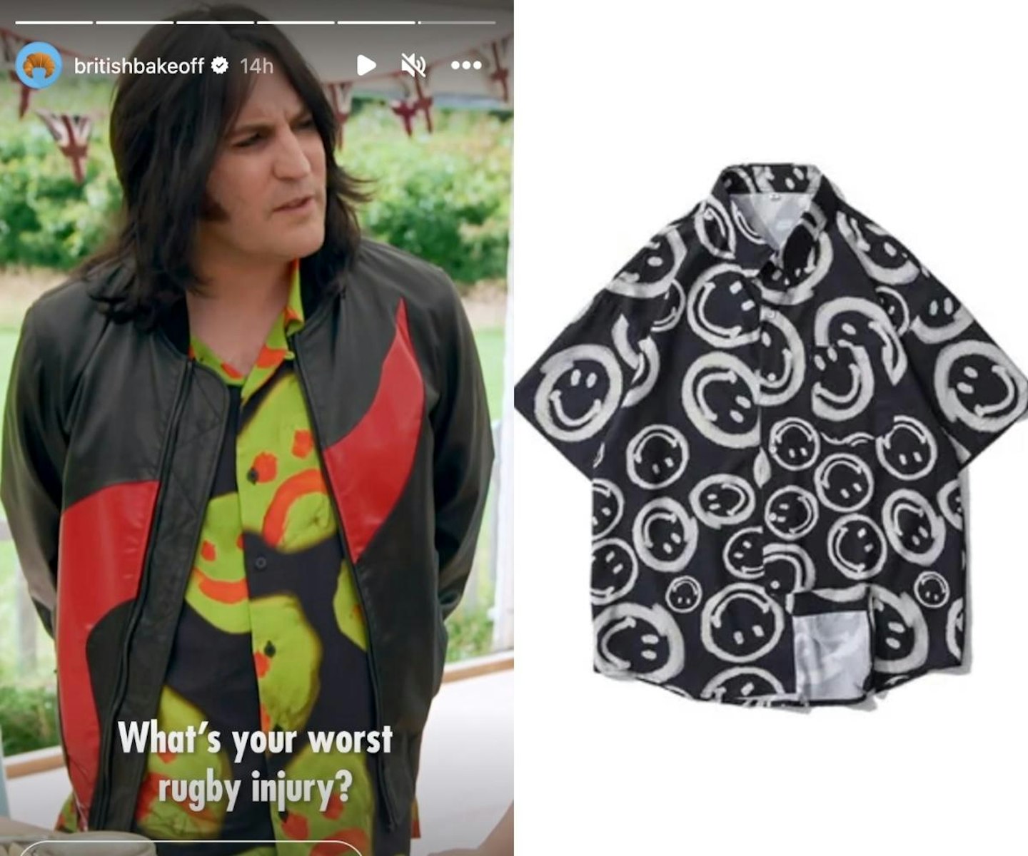 Episode 9 Dupe: Noel's Neon Face Shirt