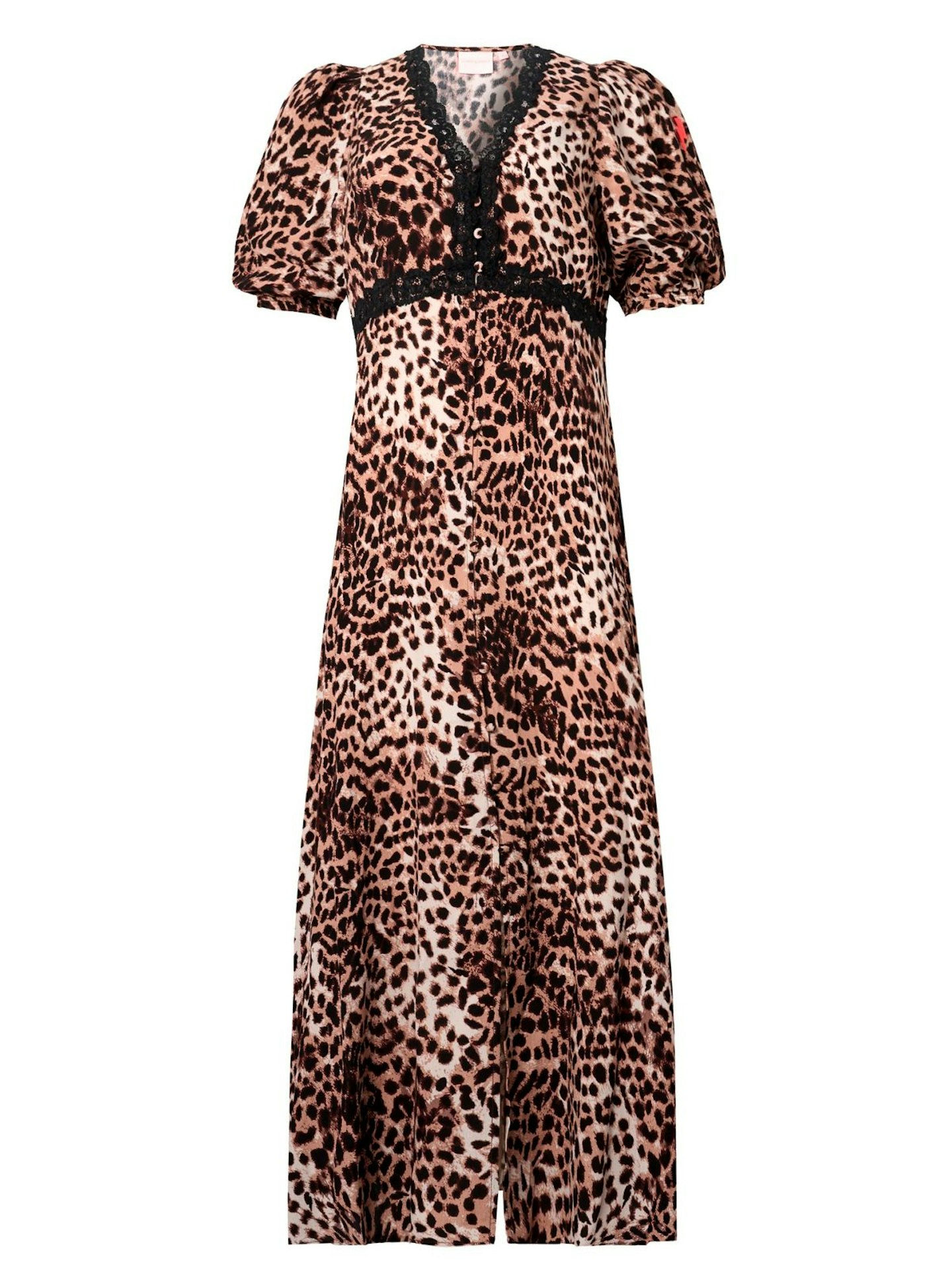 grey with rainbow shadow leopard flute sleeve midi tea dress Lilac Mini Leopard Flute Sleeve Midi Tea Dress Scamp & Dude