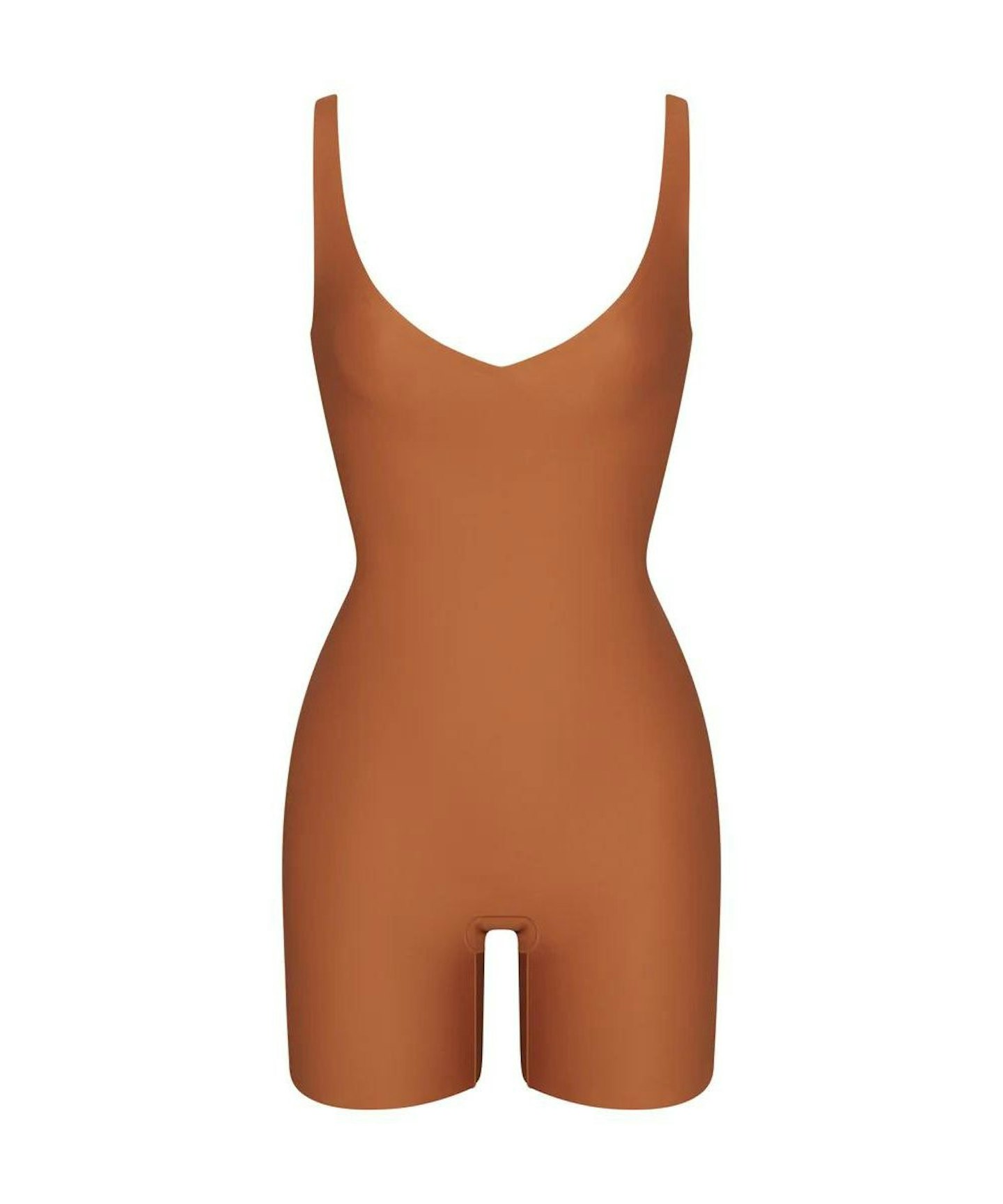 Unlined Plunge Mid Thigh Bodysuit