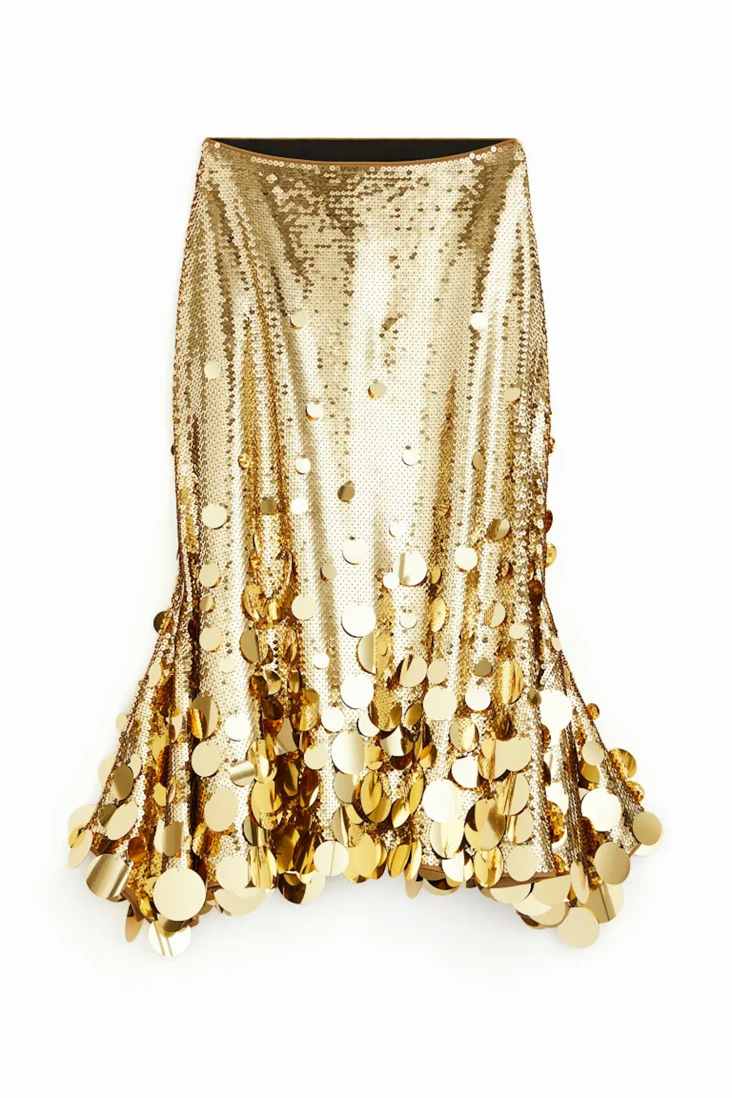 rabanne x h&m sequin skirt 