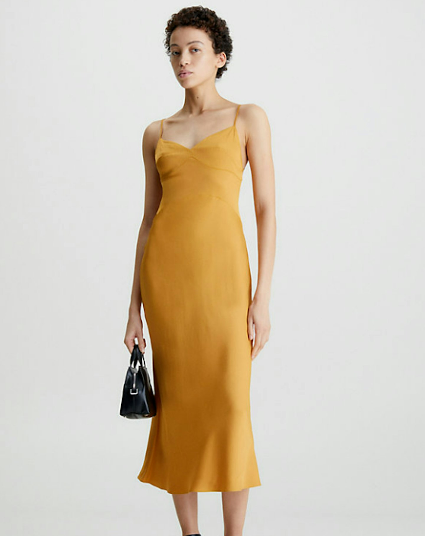 Calvin Klein, Slim Midi Satin Dress