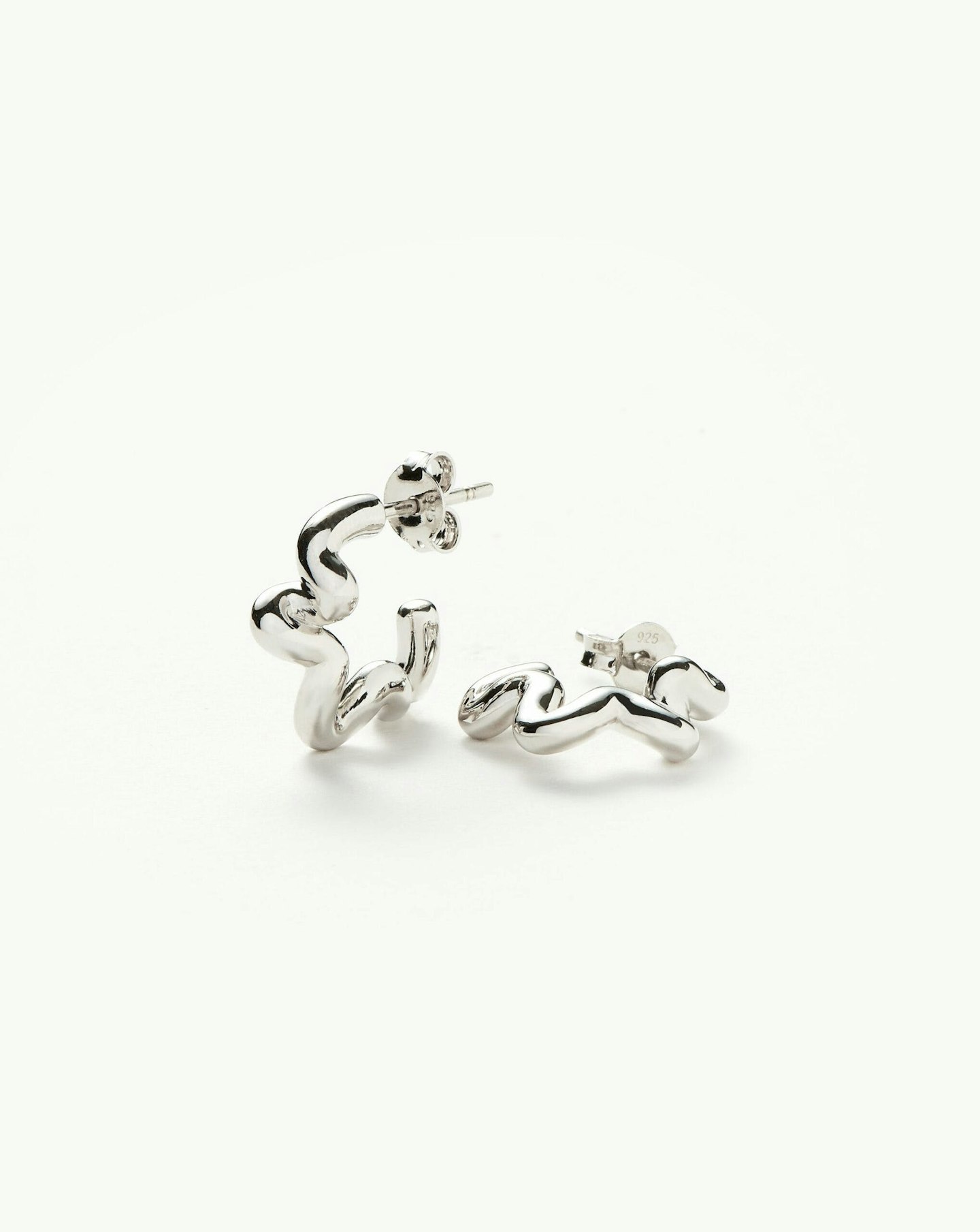 Missoma, Squiggle Mini Hoop Earrings