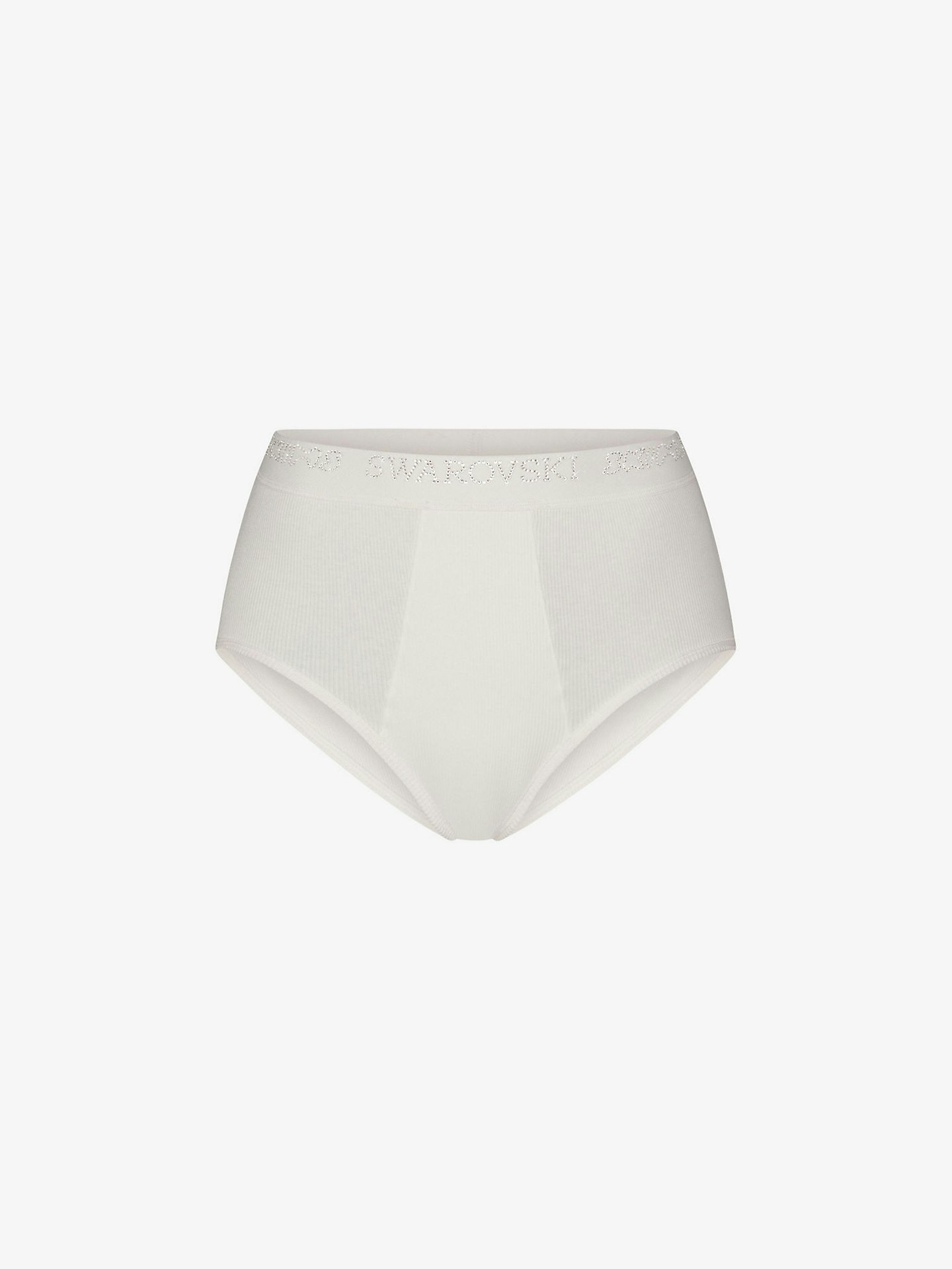 Swarovski x SKIMS, High-Rise Stretch-Cotton Briefs