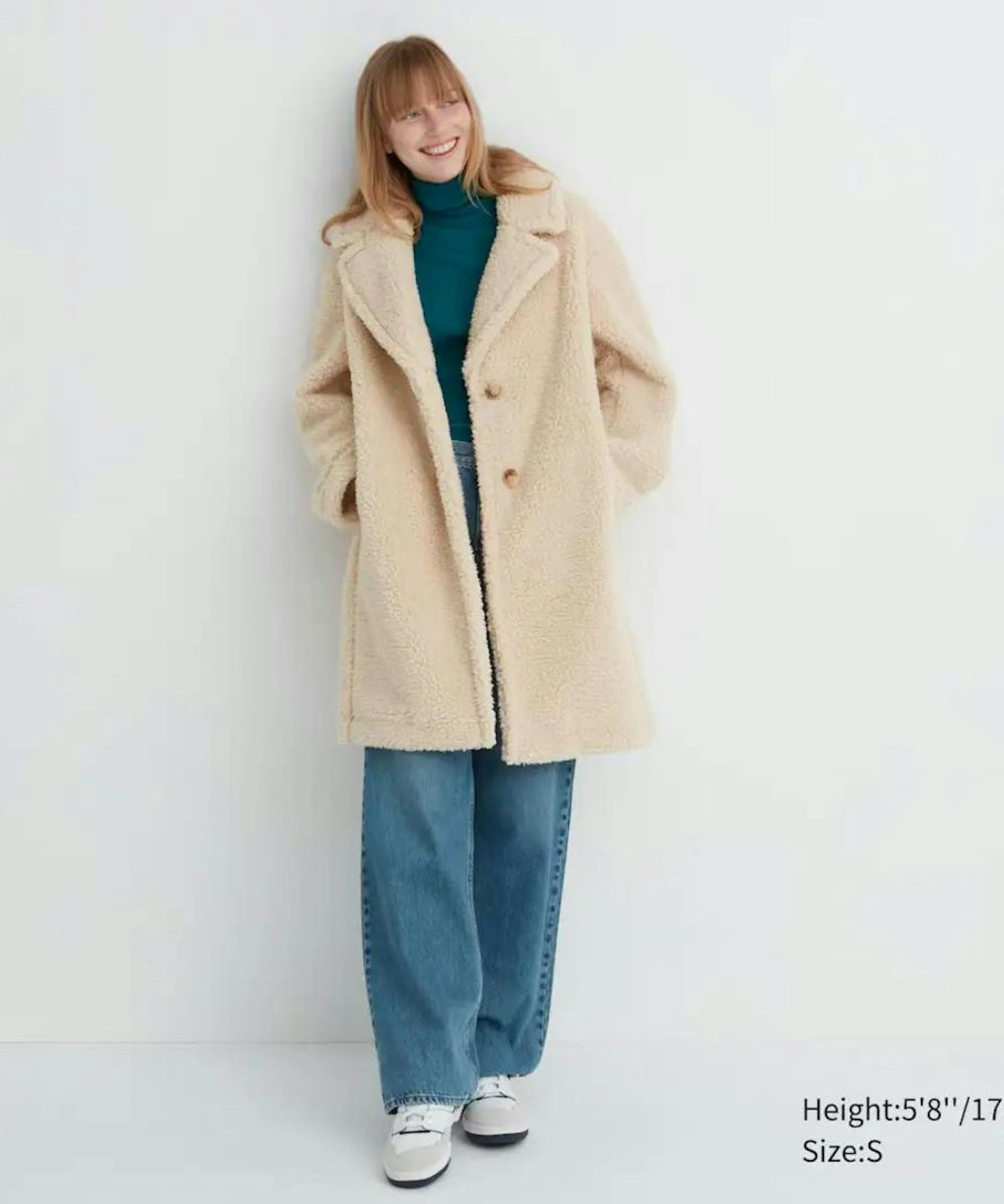 Windproof Outer Fleeced Tailored Coat, Uniqlo