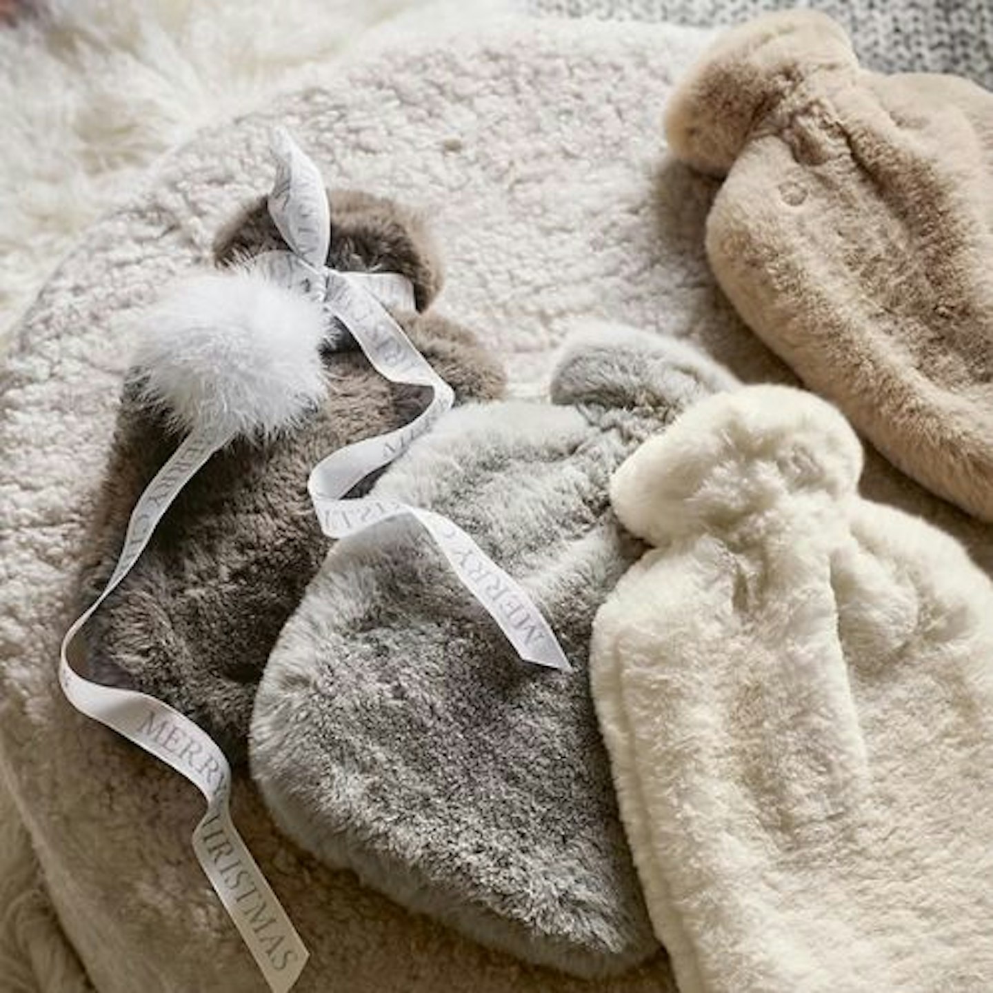 The White Company Super Soft Faux Fur Hot Water Bottle