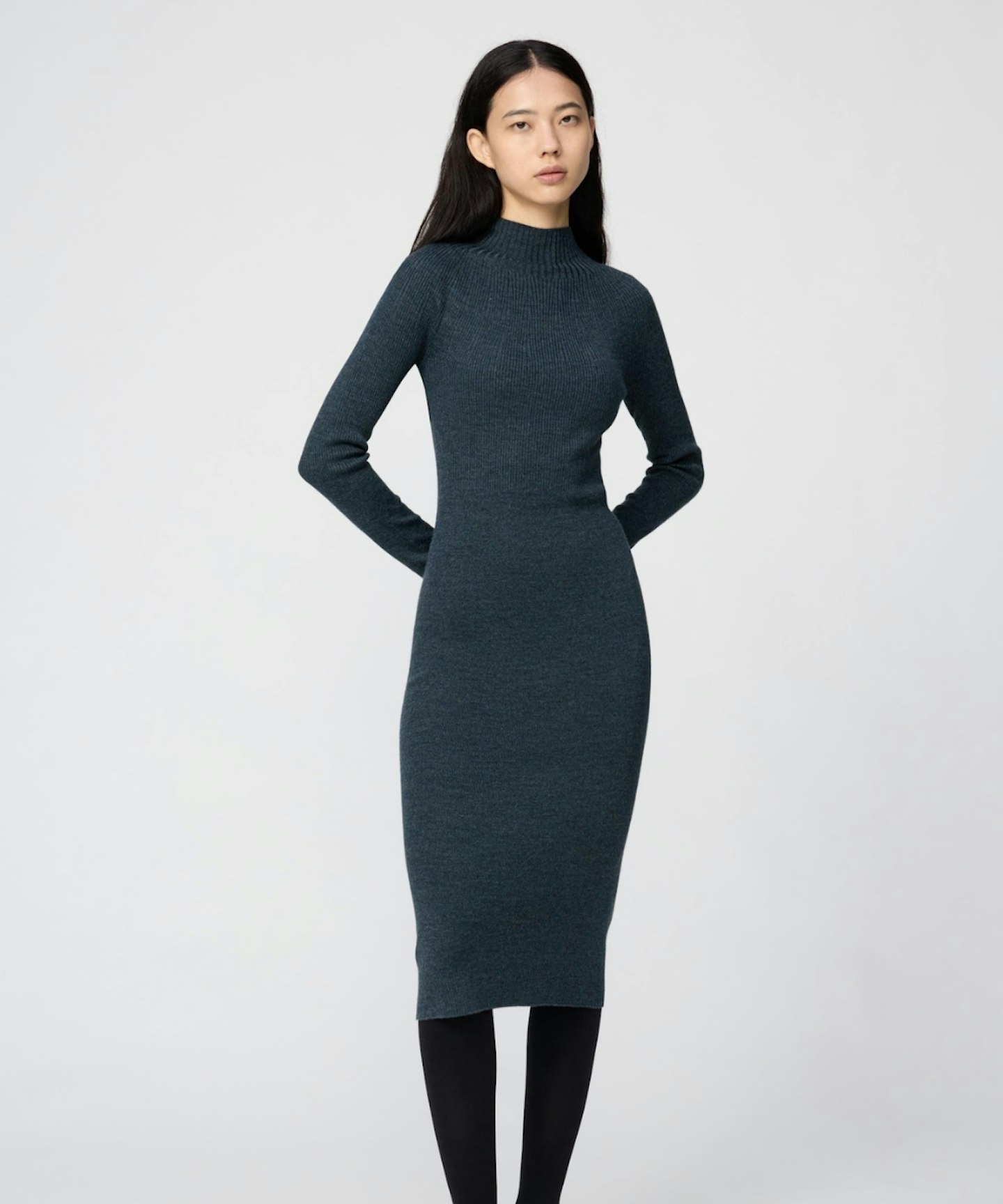 uniqlo bodycon dress Women's Washable Knit Bra Dress