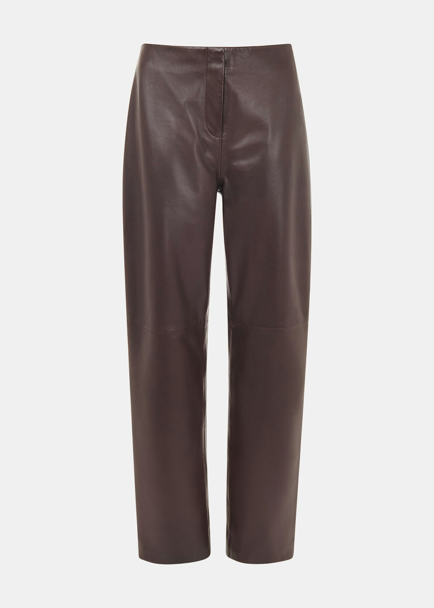 Whistles, Flat-Front Leather Trousers