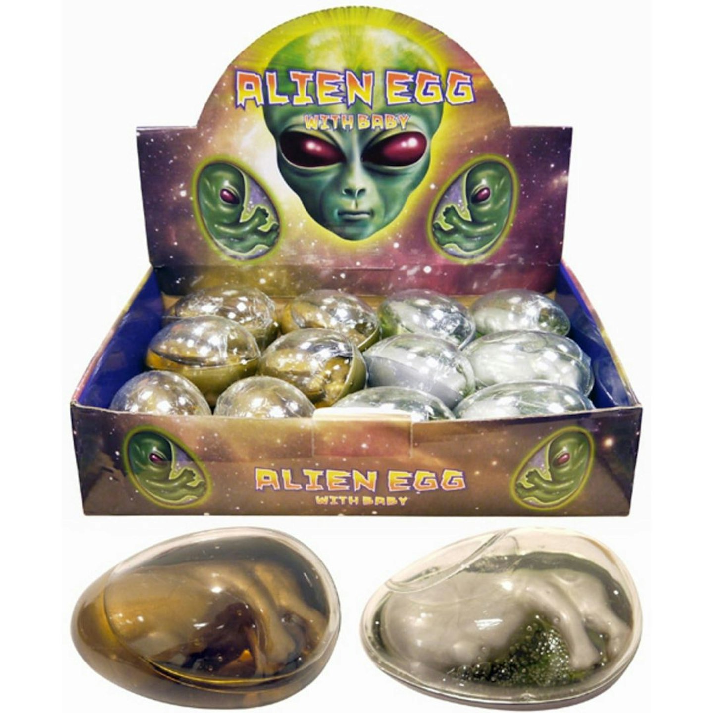 Best Retro Toys: Henbrandt Giant Alien Eggs with Baby Box of 12