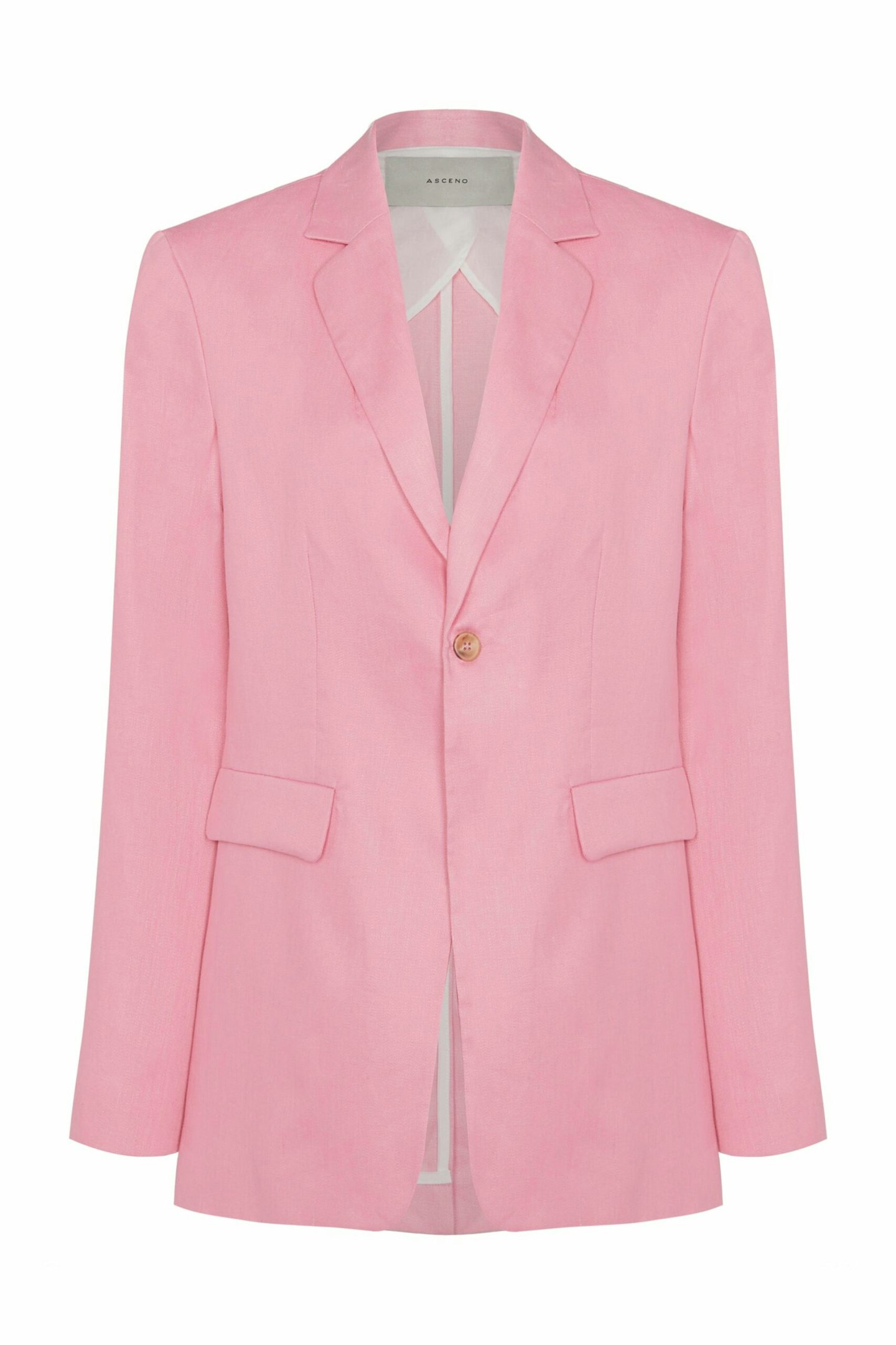 Asceno, Azores Blazer Bubblegum Heavy Linen