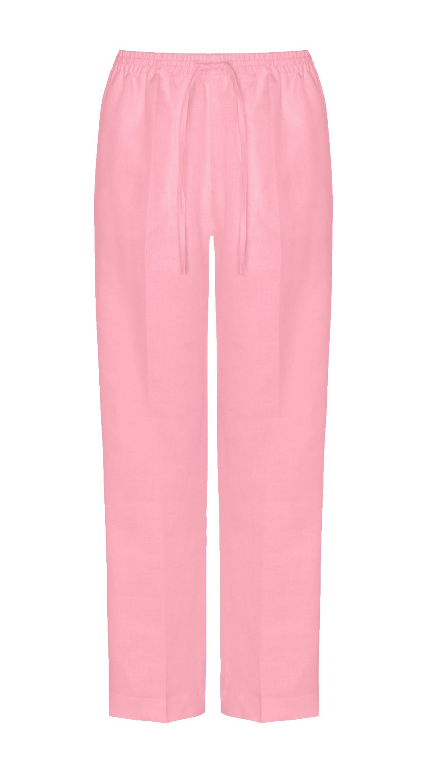 Asceno, Aurelia Trouser Bubblegum Heavy Linen