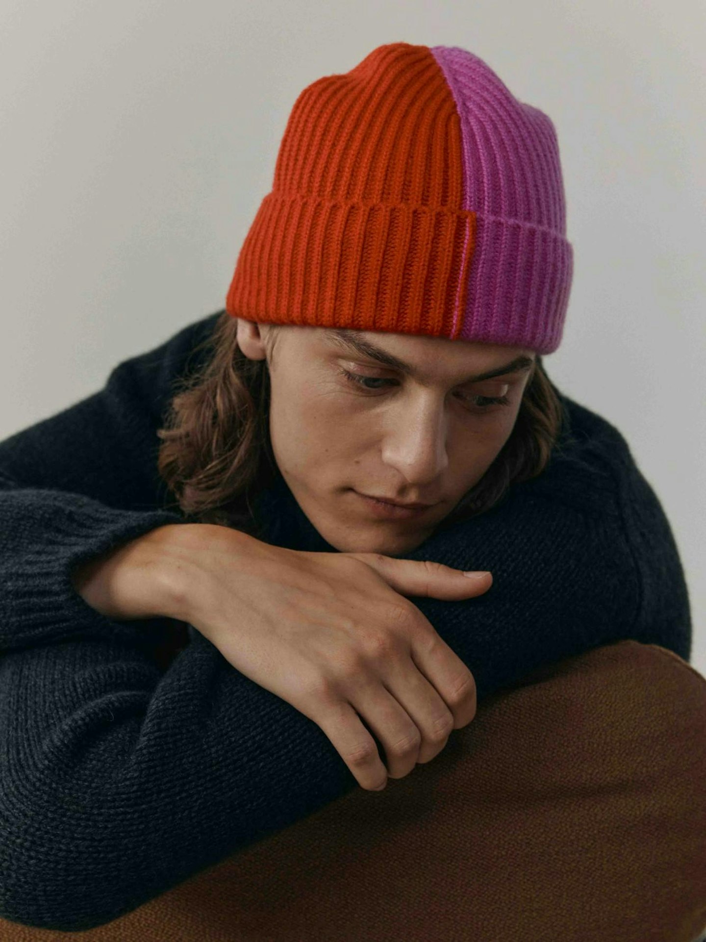 Begg X Co, Knitted Bi-Colour Beanie