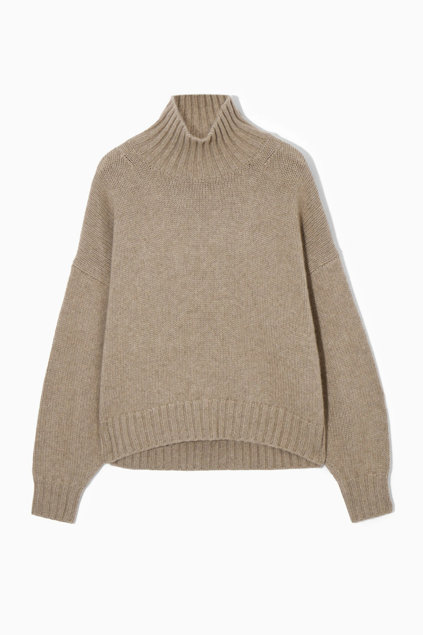 COS, Chunky Pure Cashmere Turtleneck Jumper