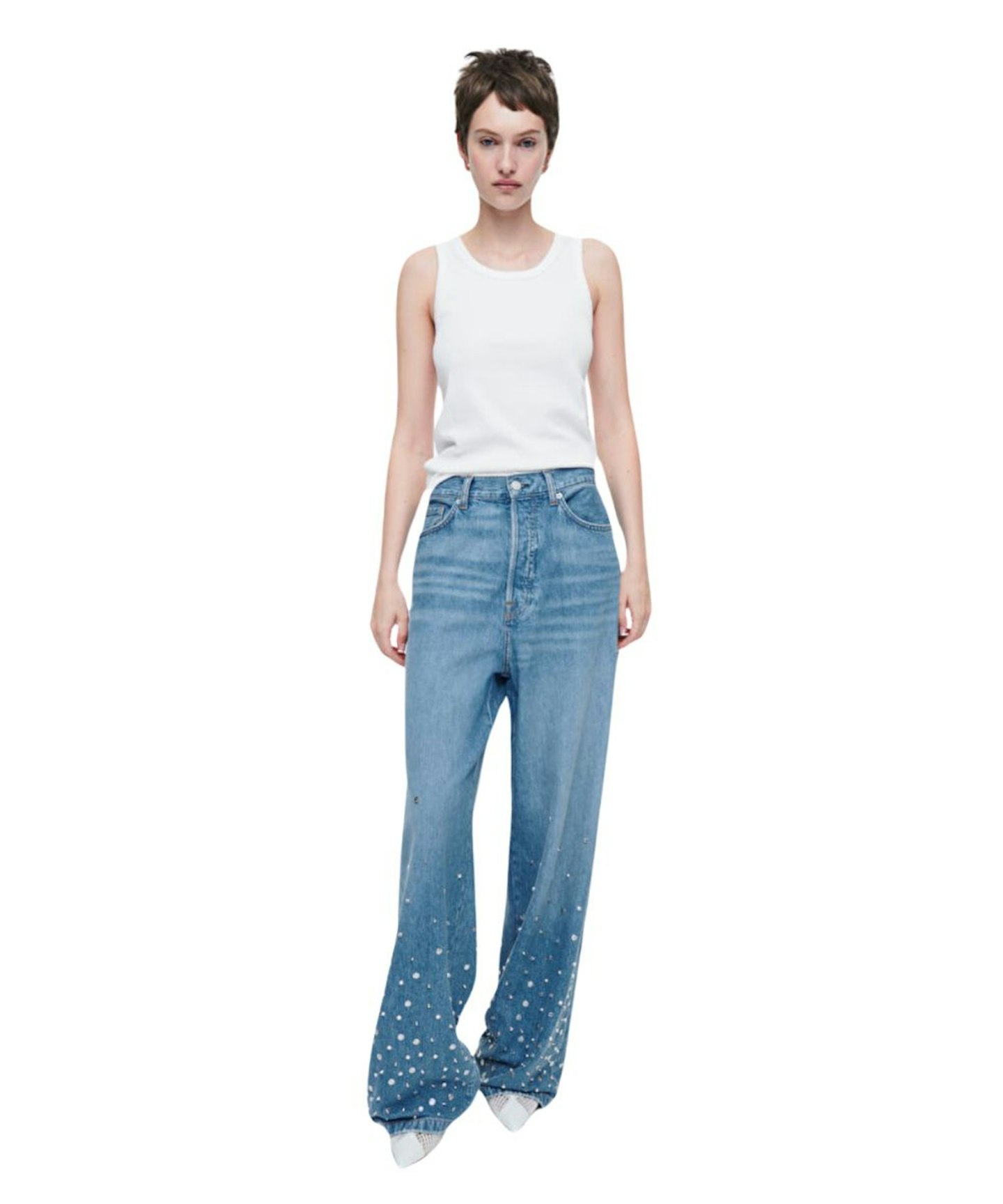 Cos, Embellished Relaxed Jeans