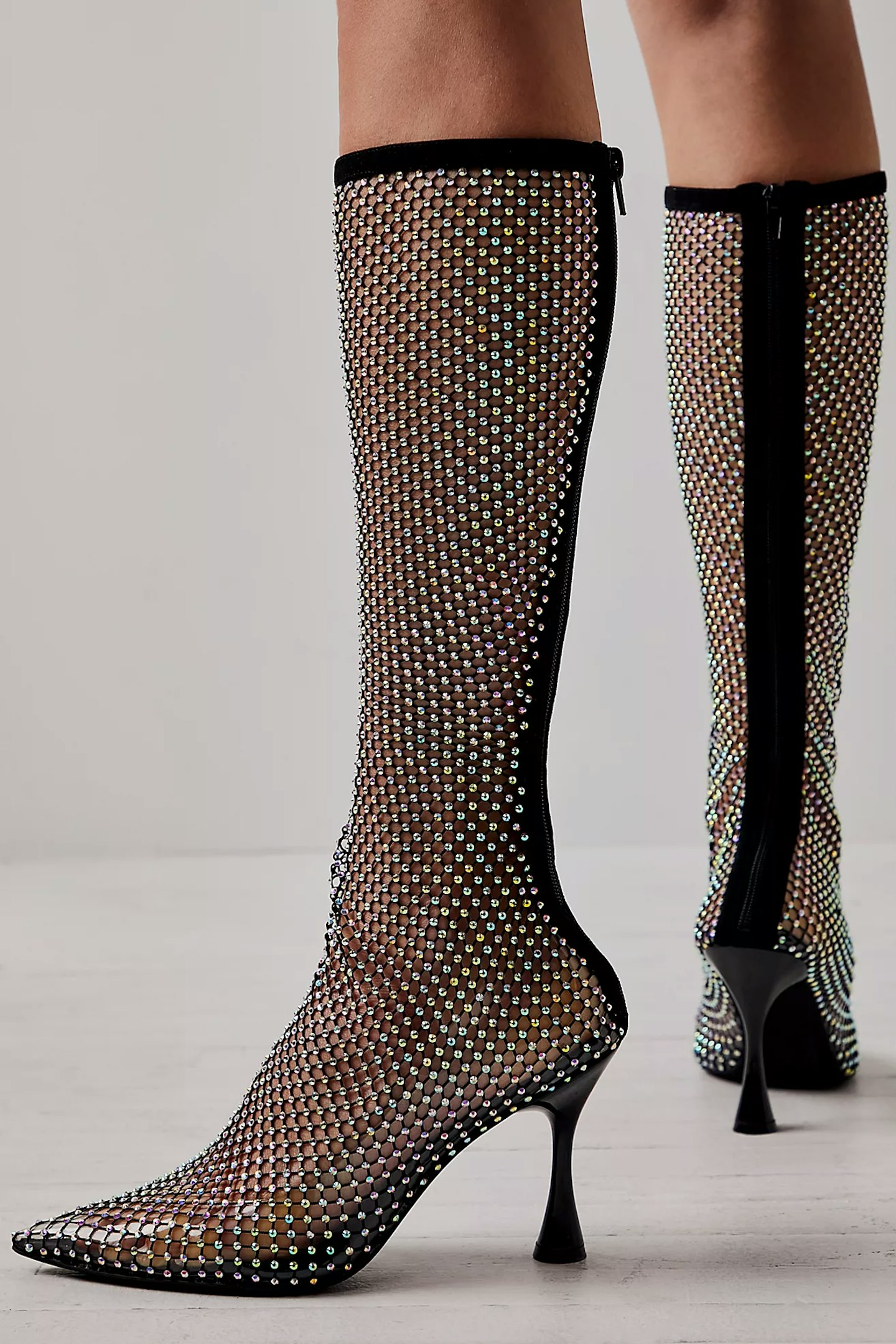 Free People, Martinis At Midnight Mesh Boots