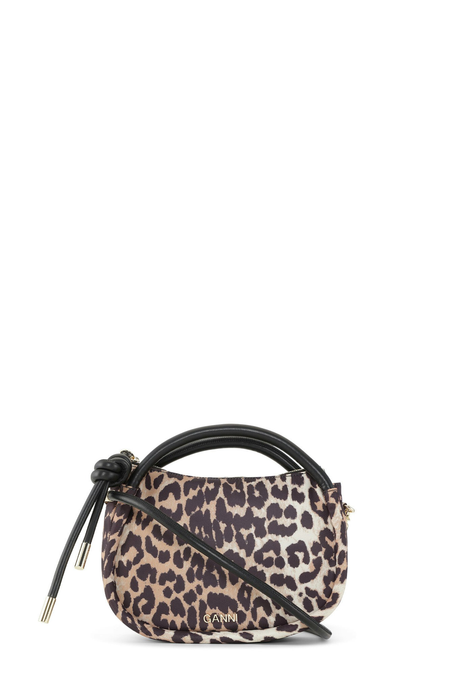 Ganni, Leopard Mini Knot Bag