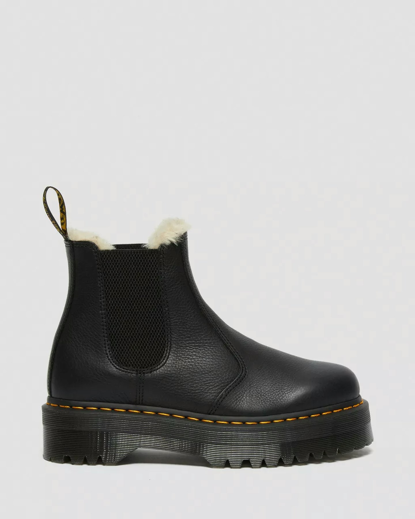 Dr Martens 2976 Quad Fur Lined Platform Chelsea Boots