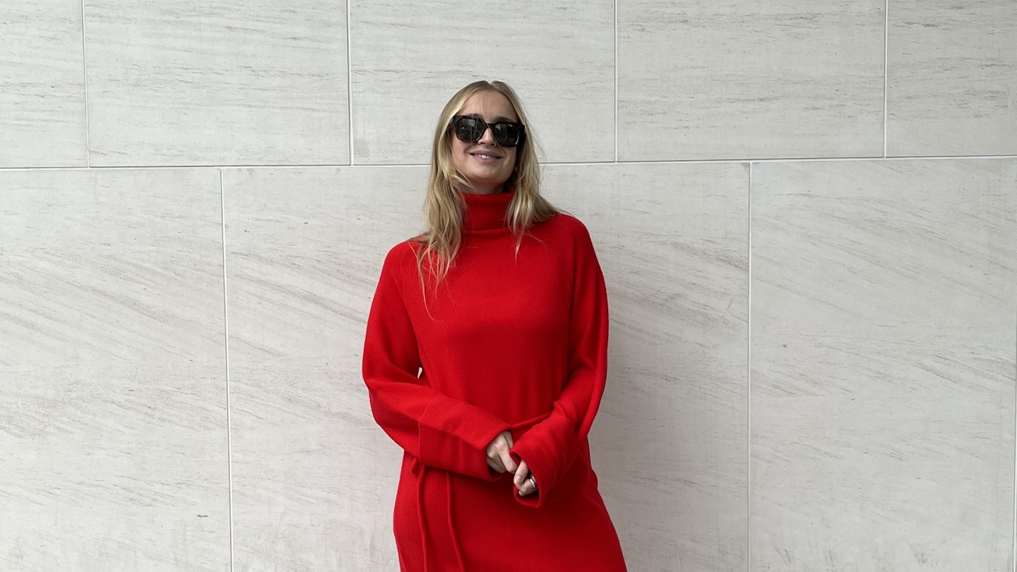 Tie front 2025 jumper dress