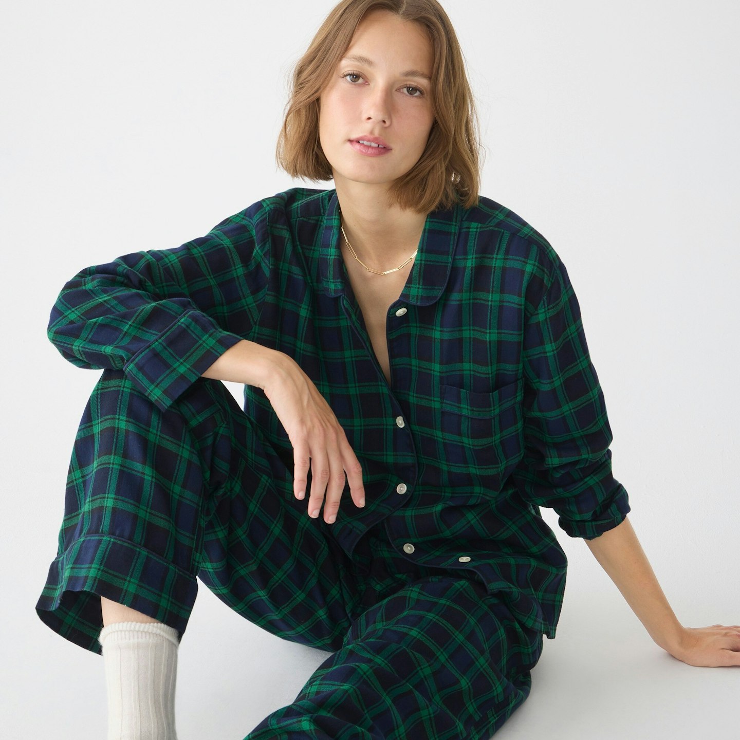 J.Crew, Flannel Long-Sleeved Pyjama Pant Set