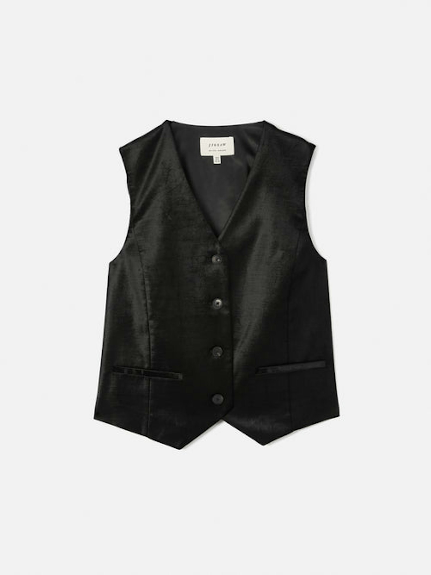 Jigsaw, Velvet Tailored Waistcoat