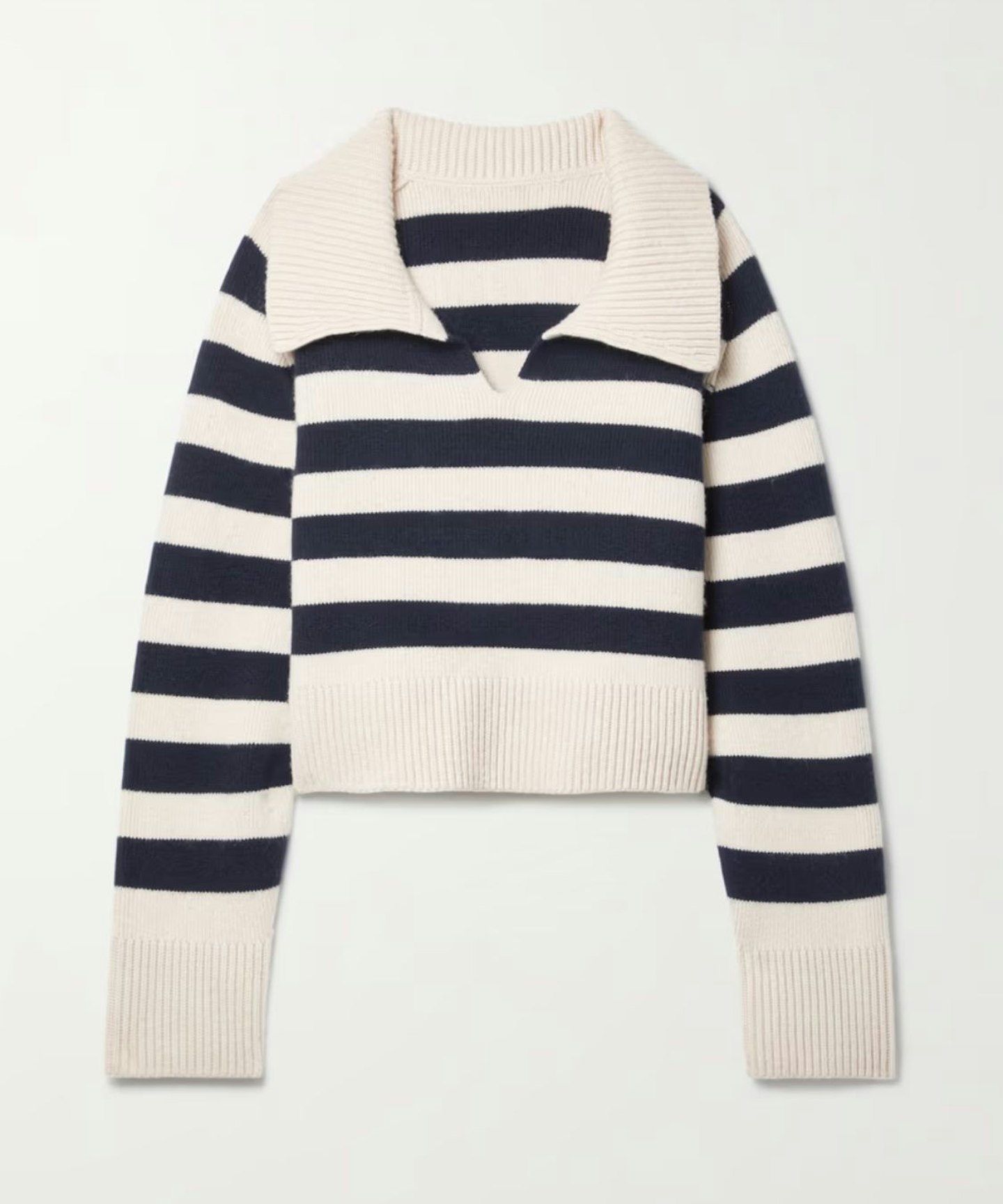 Khaite Franklin Striped Cashmere Sweater