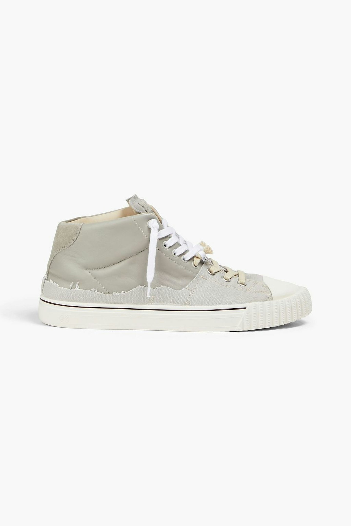 Maison Margiela, Leather and Suede High-Top Sneakers
