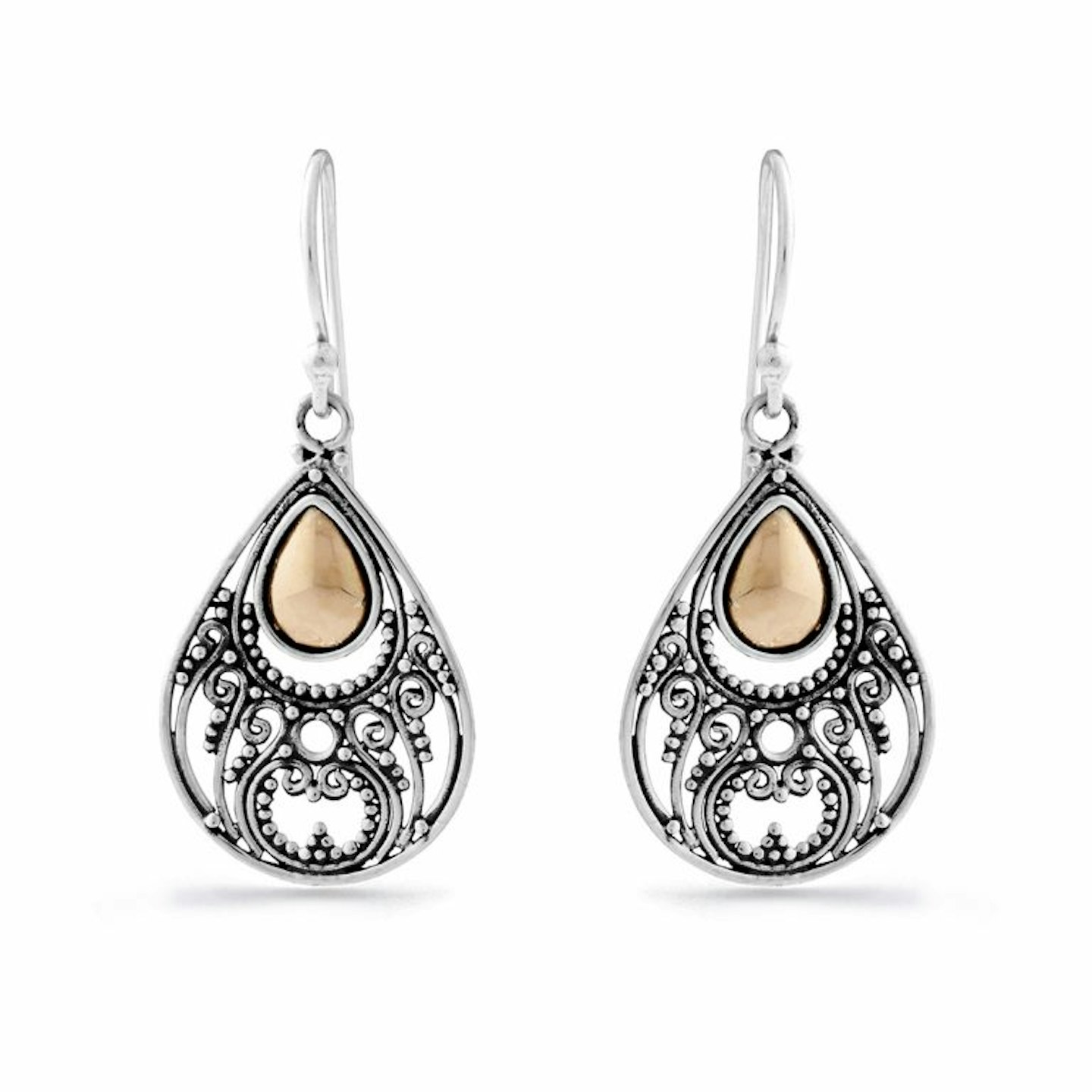 Nusa, Alamanda Silver & Gold Earrings