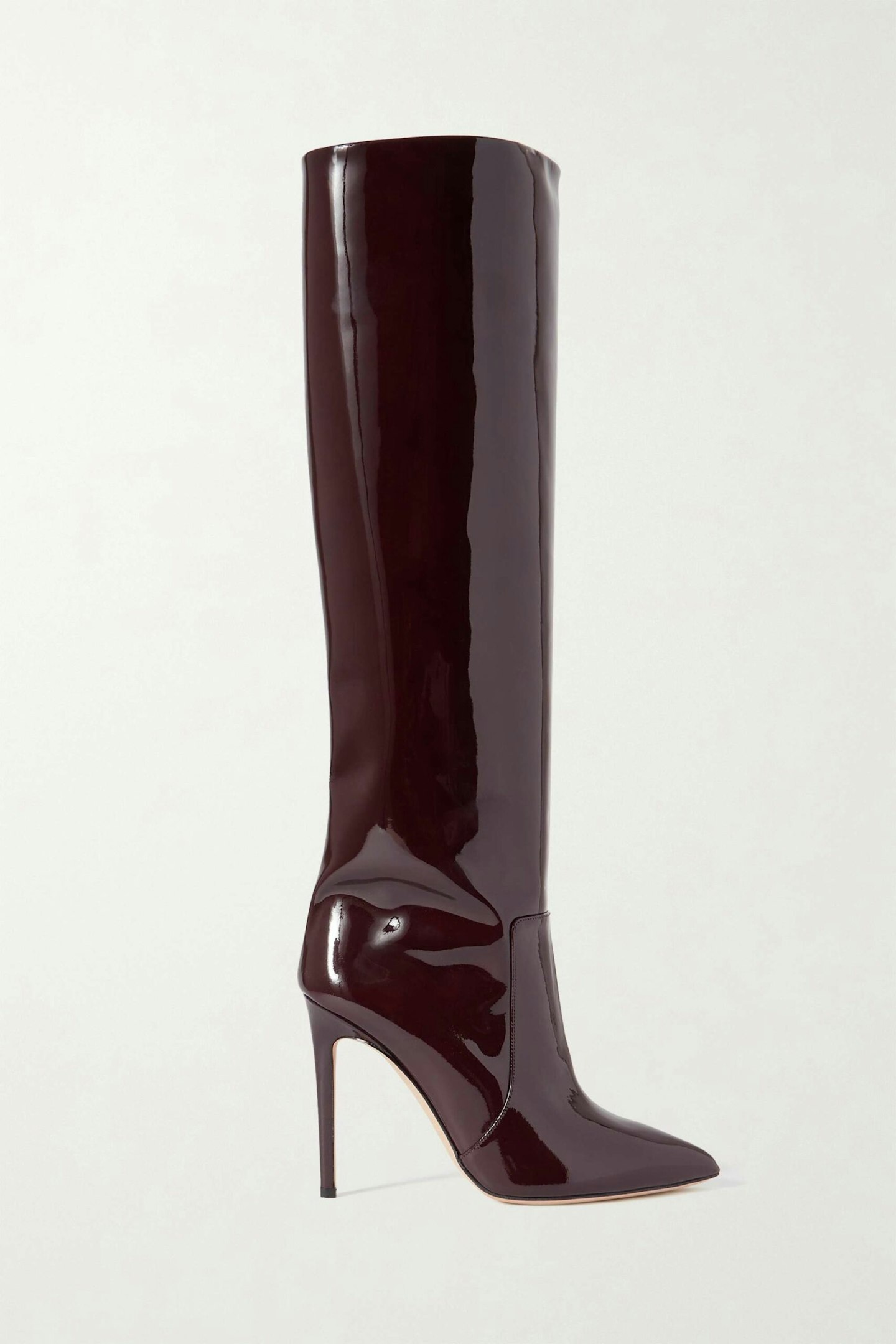 Paris Texas, Stiletto Patent-Leather Knee Boots