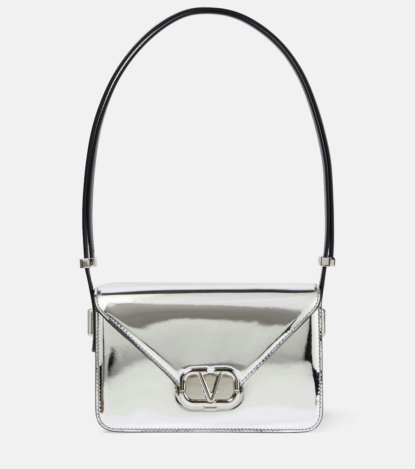 Valentino Garavani, Leather Small Mirrored Leather Shoulder Bag