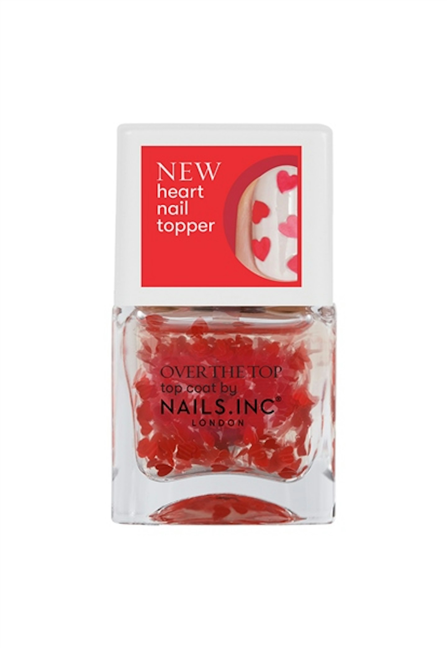 Nails Inc. Loving In London Heart Confetti Topper Nail Polish