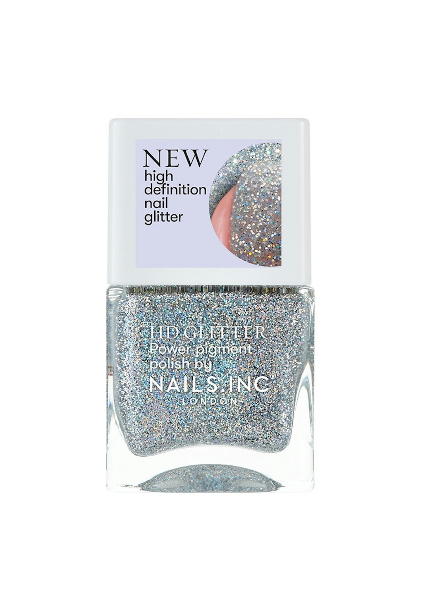 Nails Inc, Ring Light Ready HD Glitter Polish