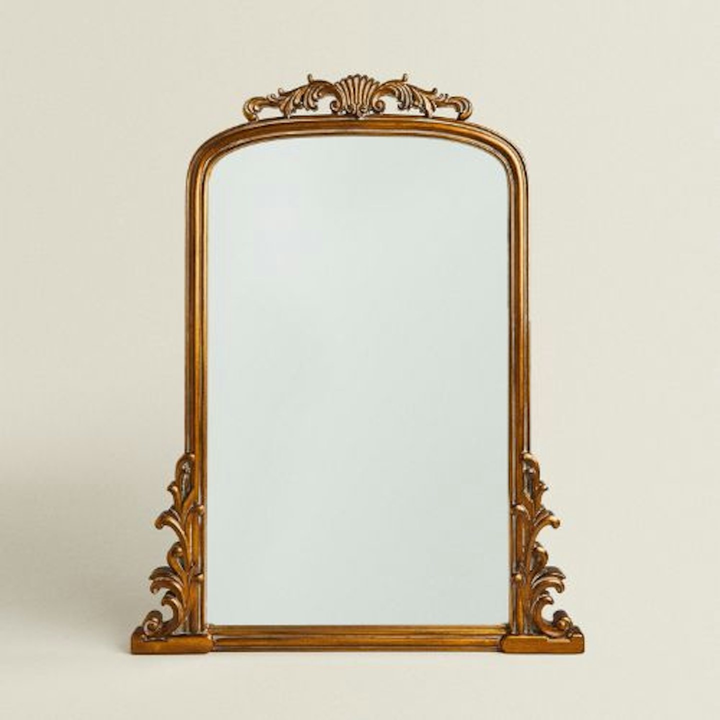 GOLD WOODEN MIRROR