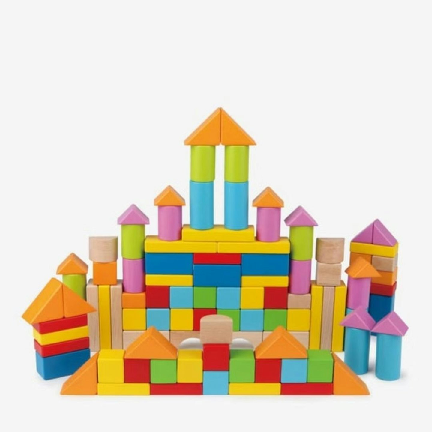 The Best Toys For Two-Year-Olds: Hape E8247 HAP-E8247 Wonderful Beech Blocks, Multicolor