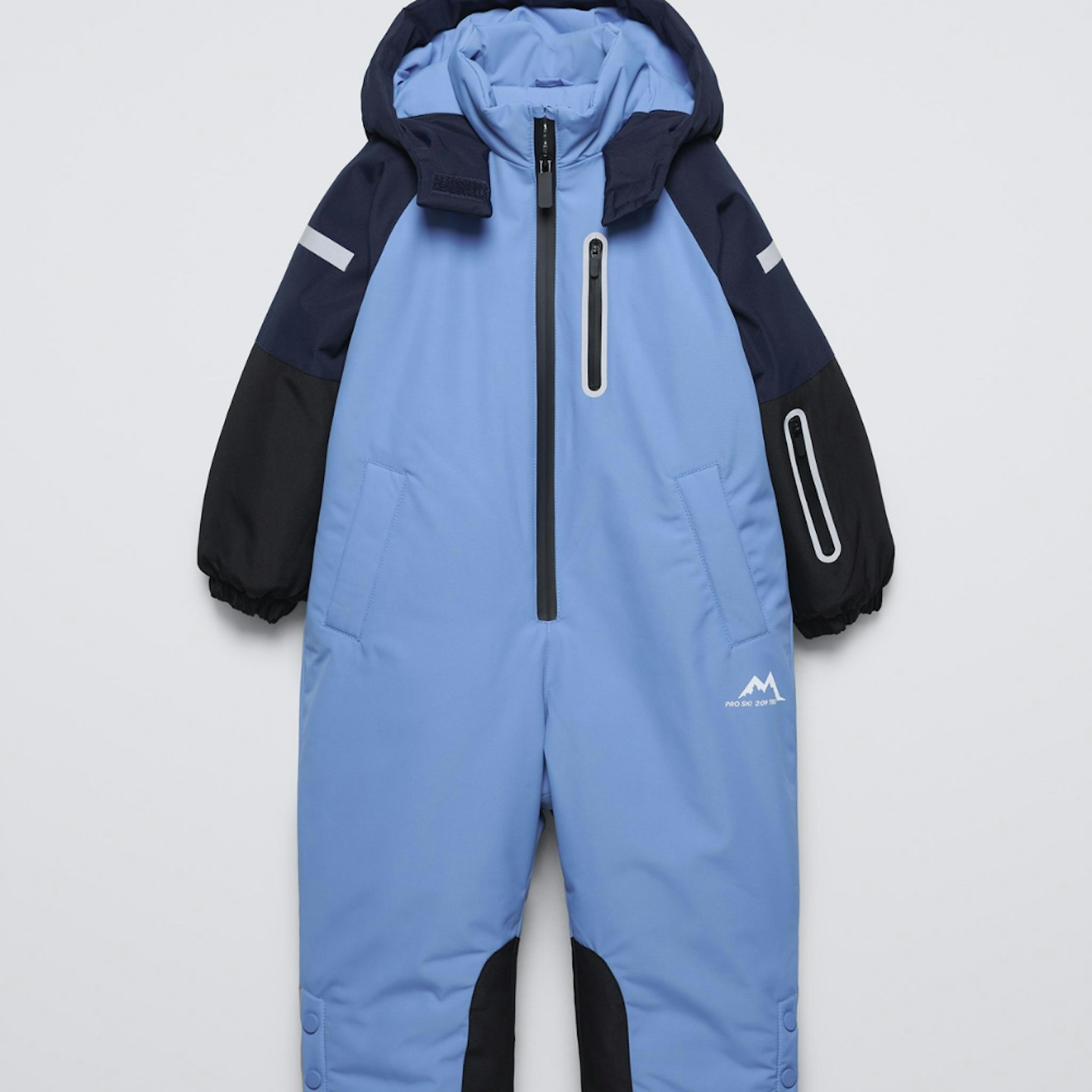 Zara snowsuit in blue and black