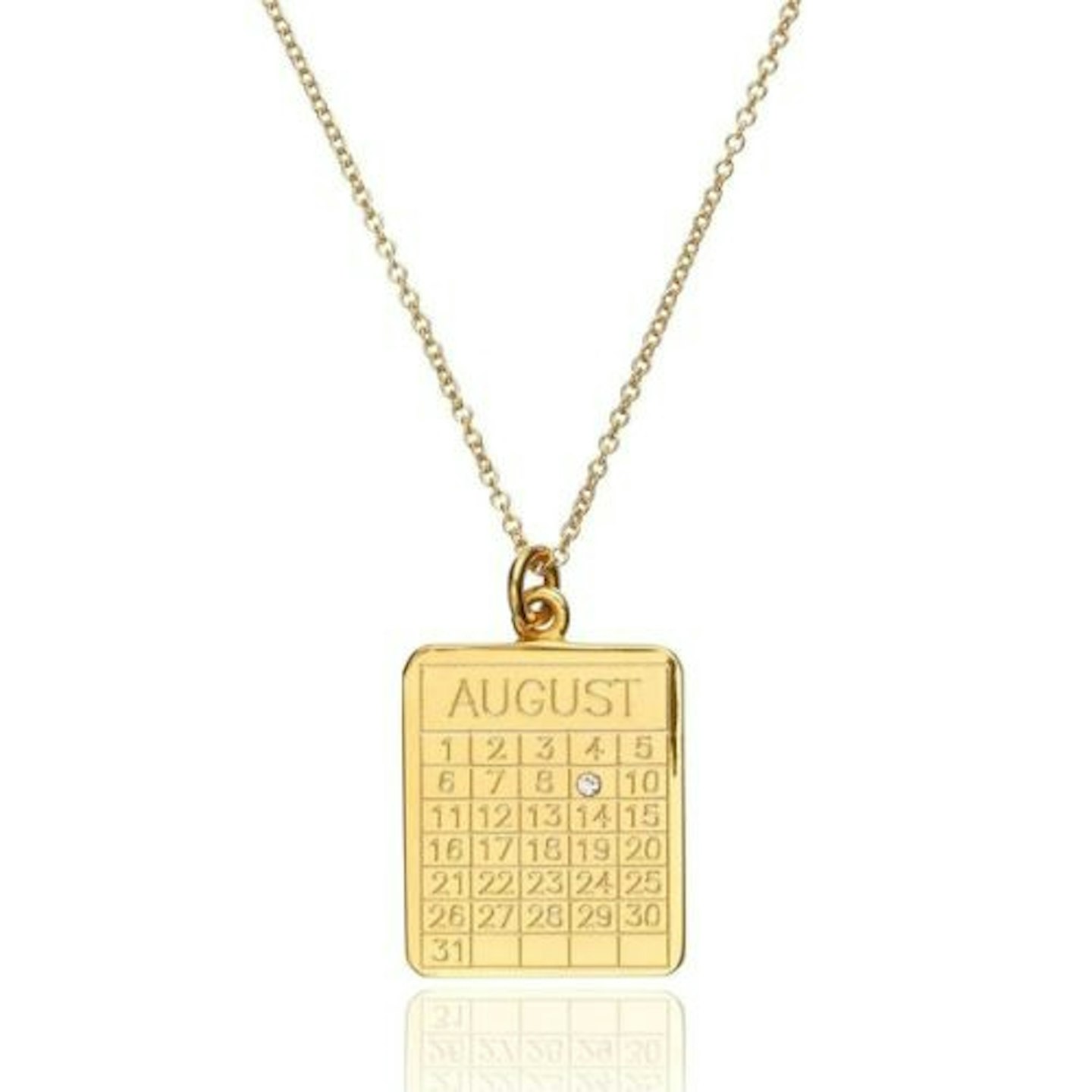 Lily & Roo, Gold Special Date Calendar Necklace