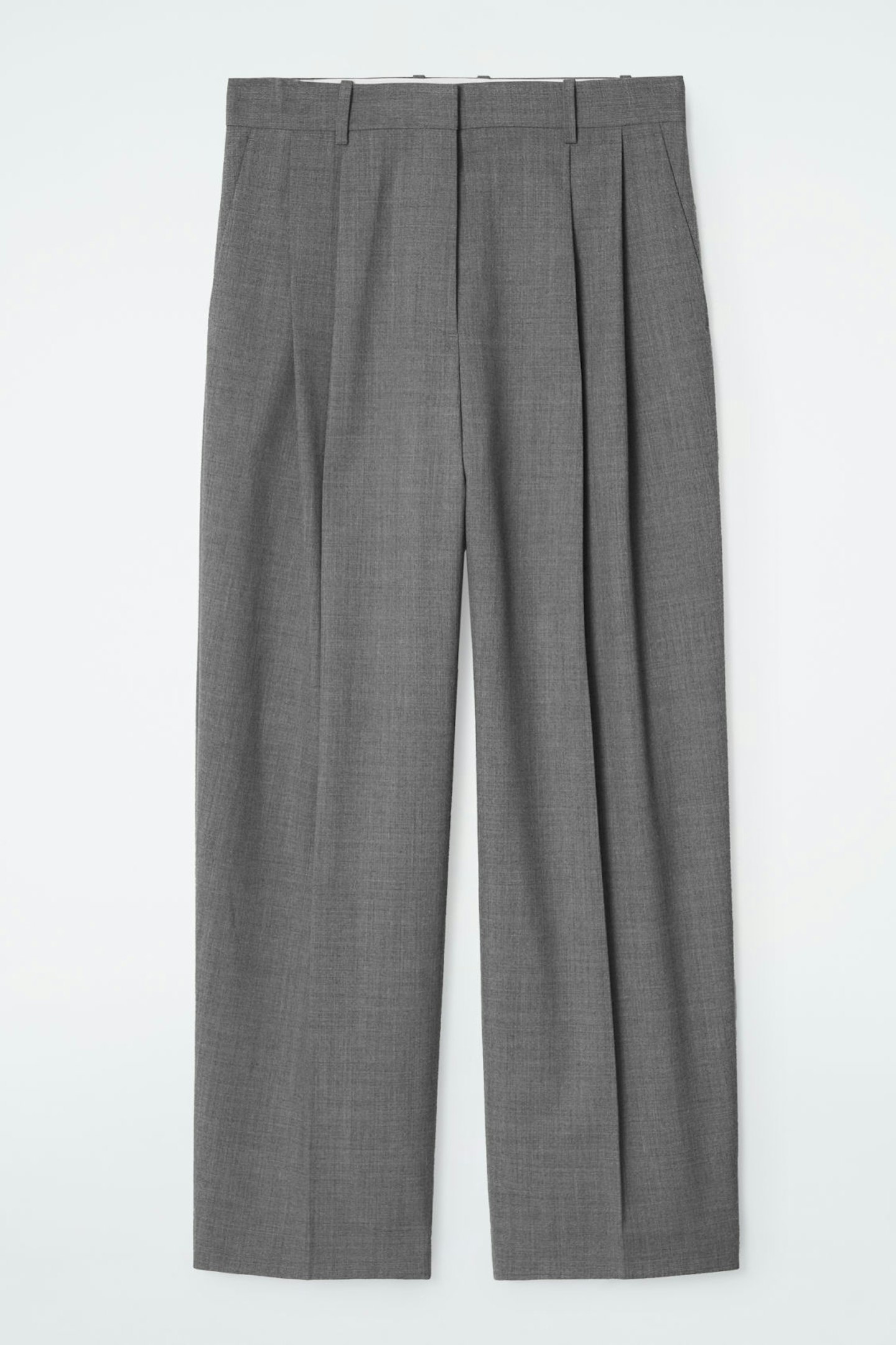 COS Relaxed Twill Wide-Leg Trousers