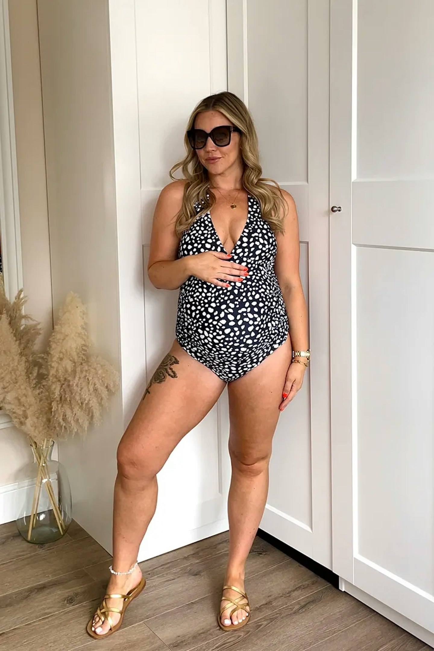 In The Style Maternity Halterneck Swimsuit