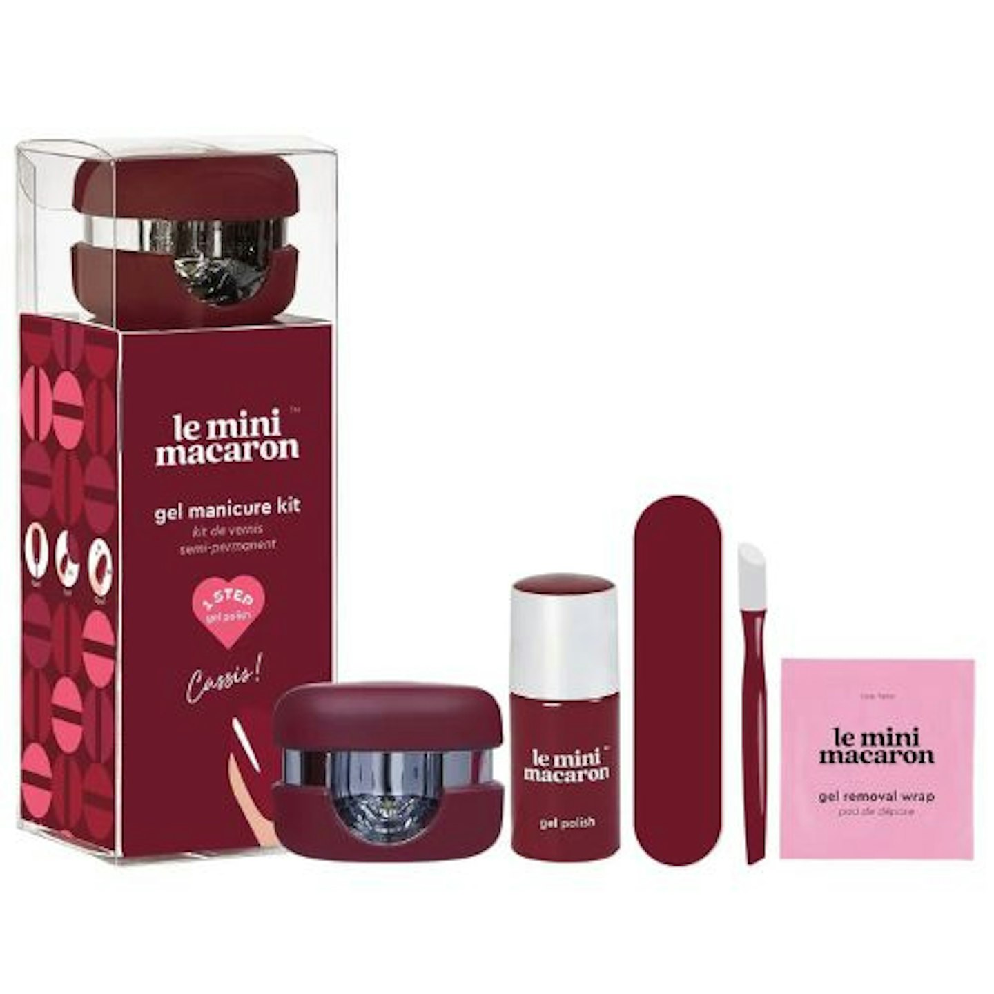 Le Mini Macaron Gel Manicure Kit - Cassis - USB Plug