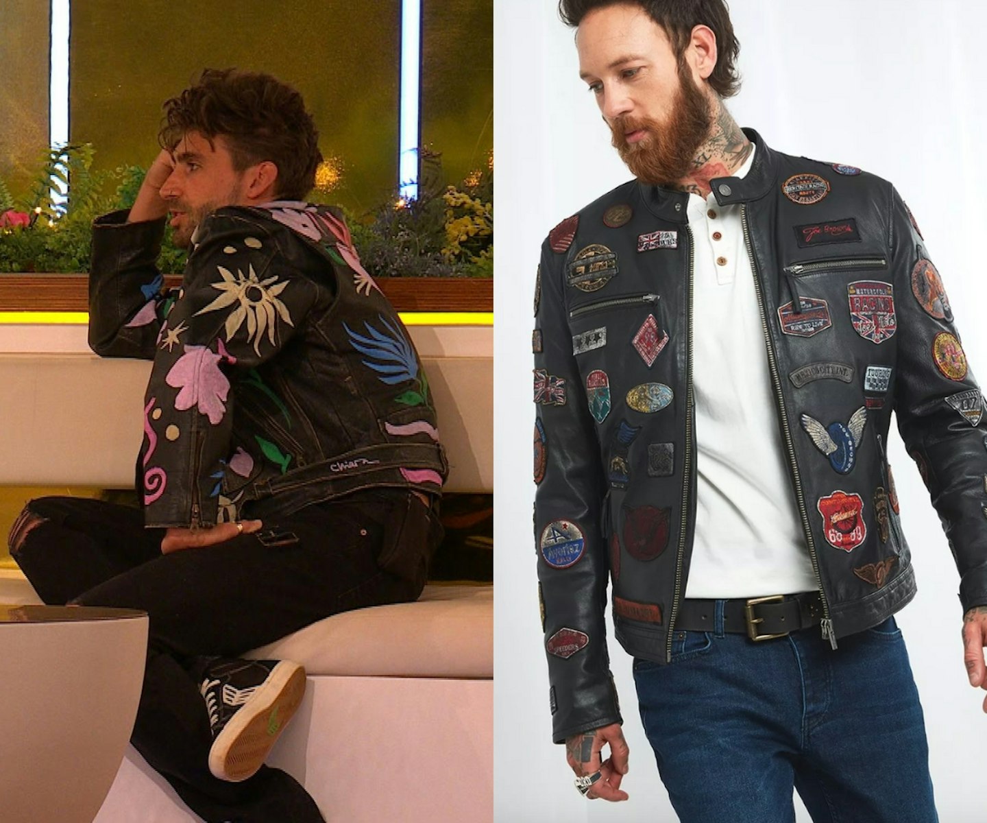 Chris' Leather Patch Jacket