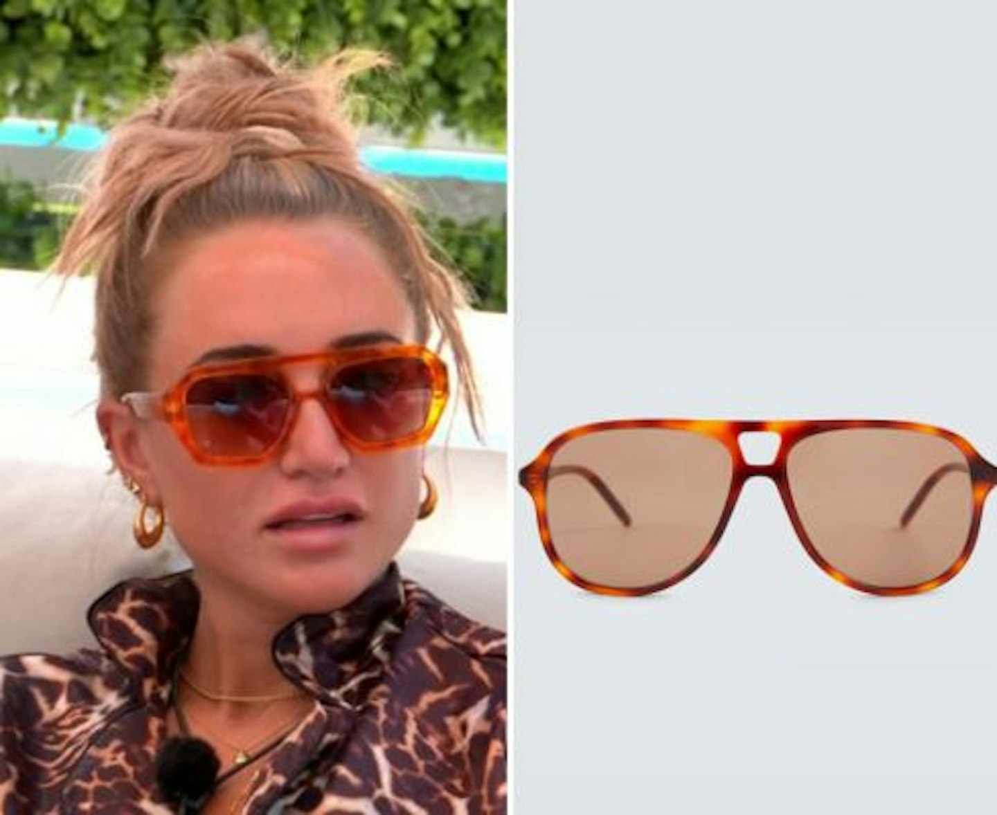 Georgia Harrison's Orange Frame Sunglasses