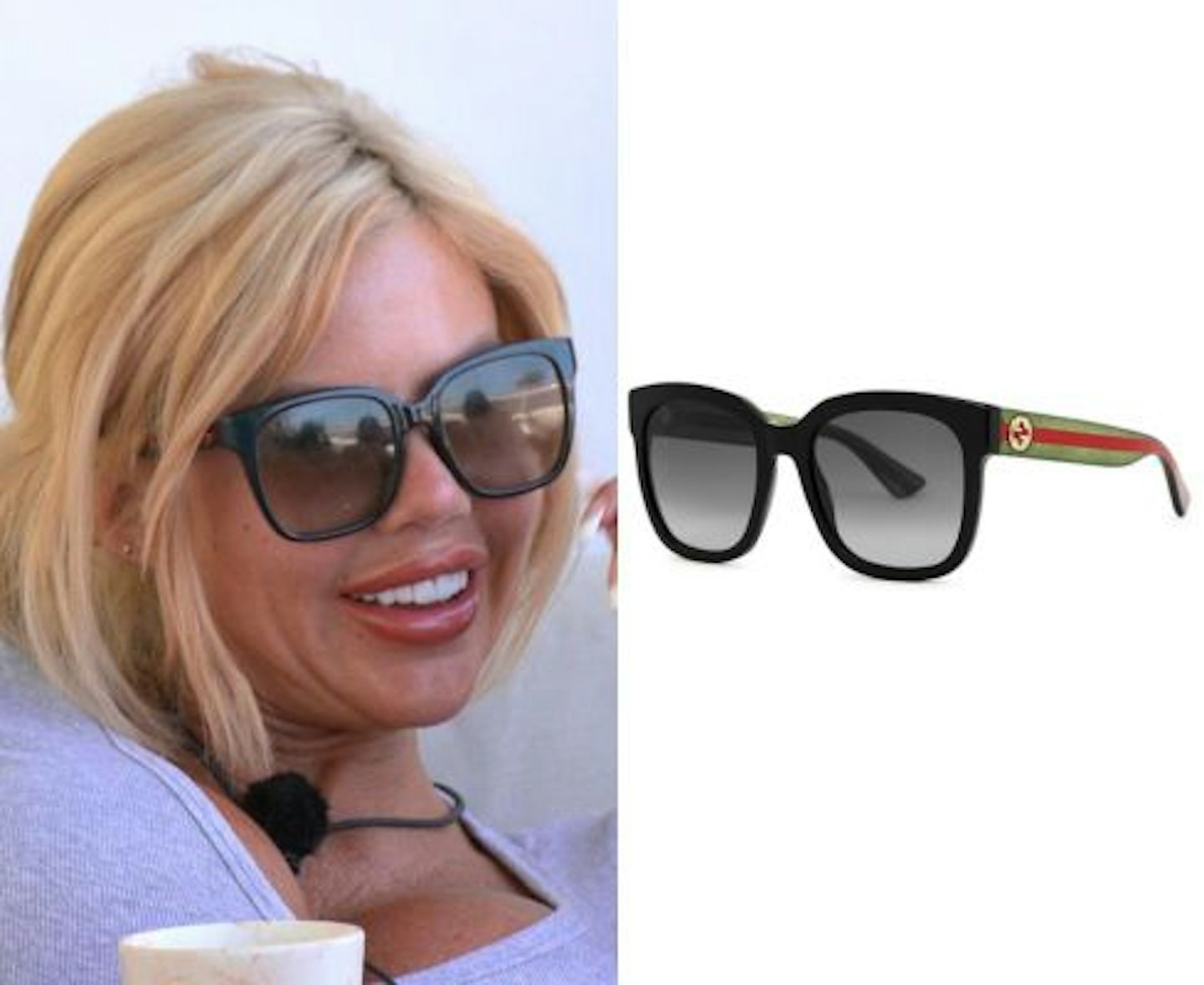 Hannah Elizabeth's Gucci Sunglasses